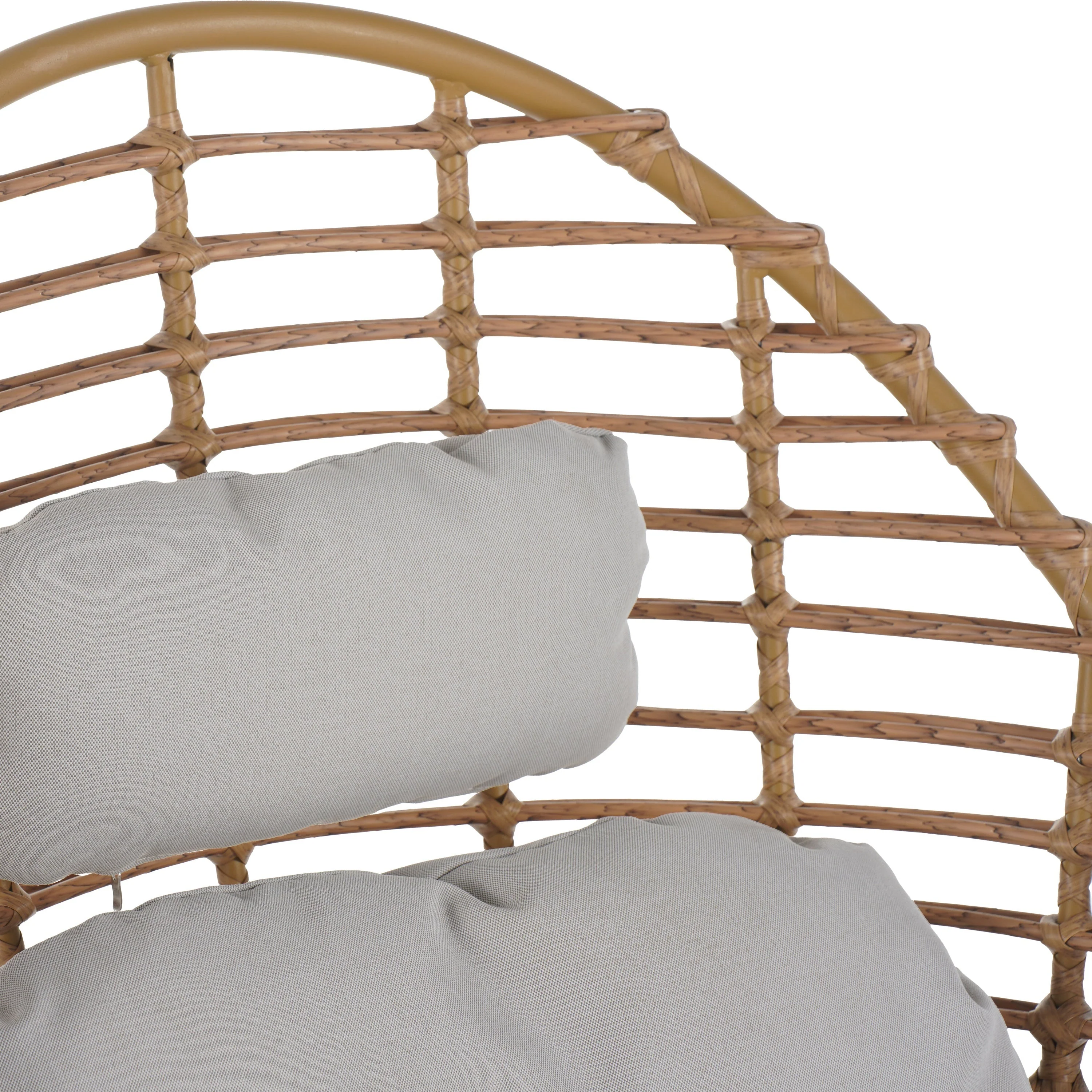 Ellis Outdoor Wicker High-Back Swivel Lounge Chair - Image 9
