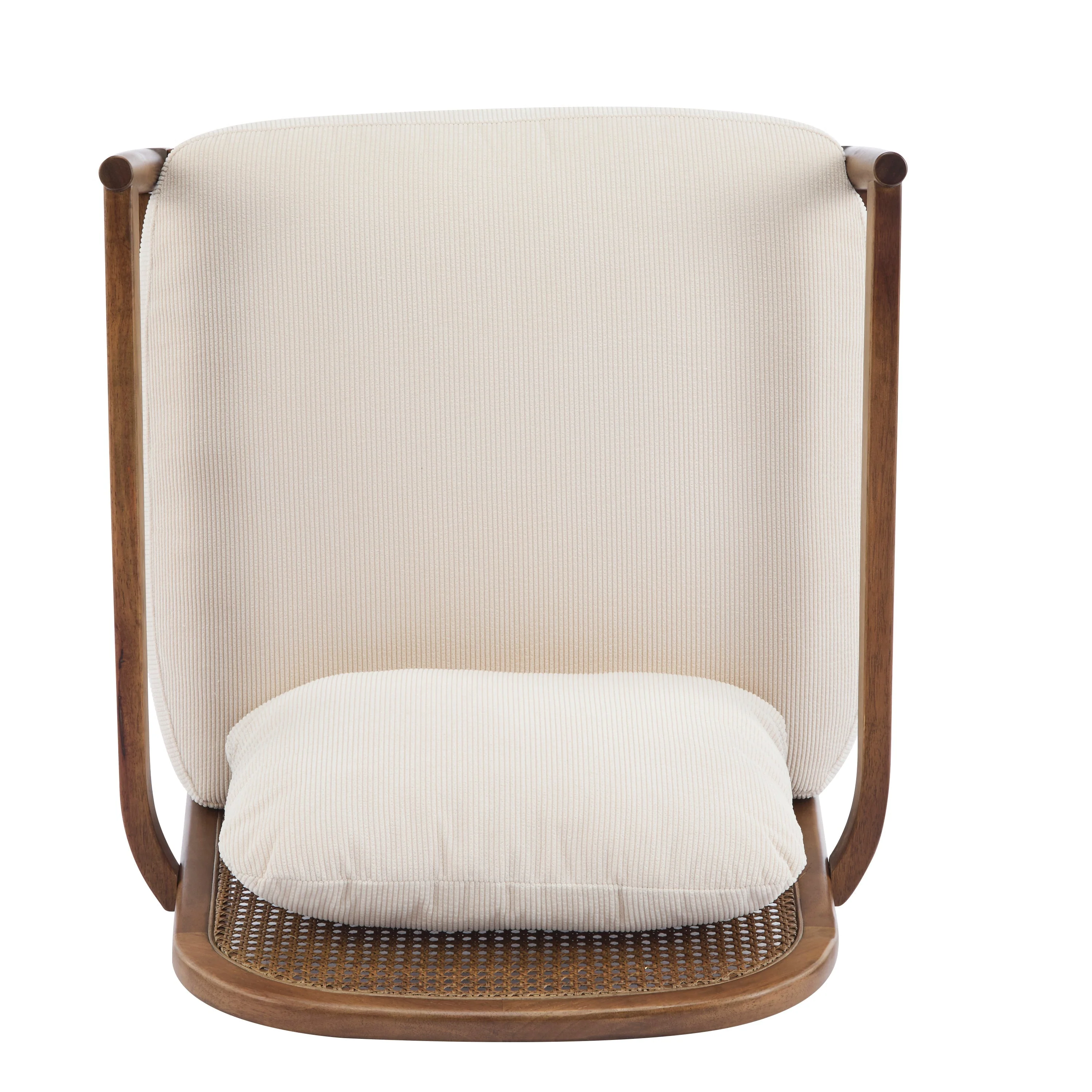 Elliston Rattan Backrest Solid Wood Accent Chair with Cushions - Set of 2 - Image 16