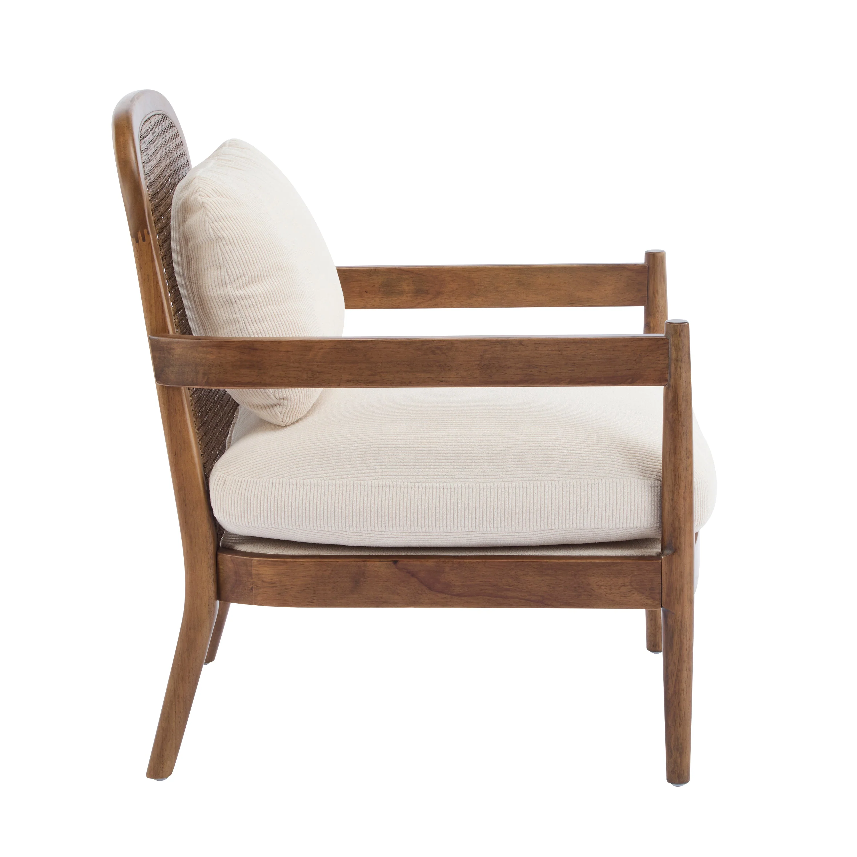 Elliston Rattan Backrest Solid Wood Accent Chair with Cushions - Set of 2 - Image 18