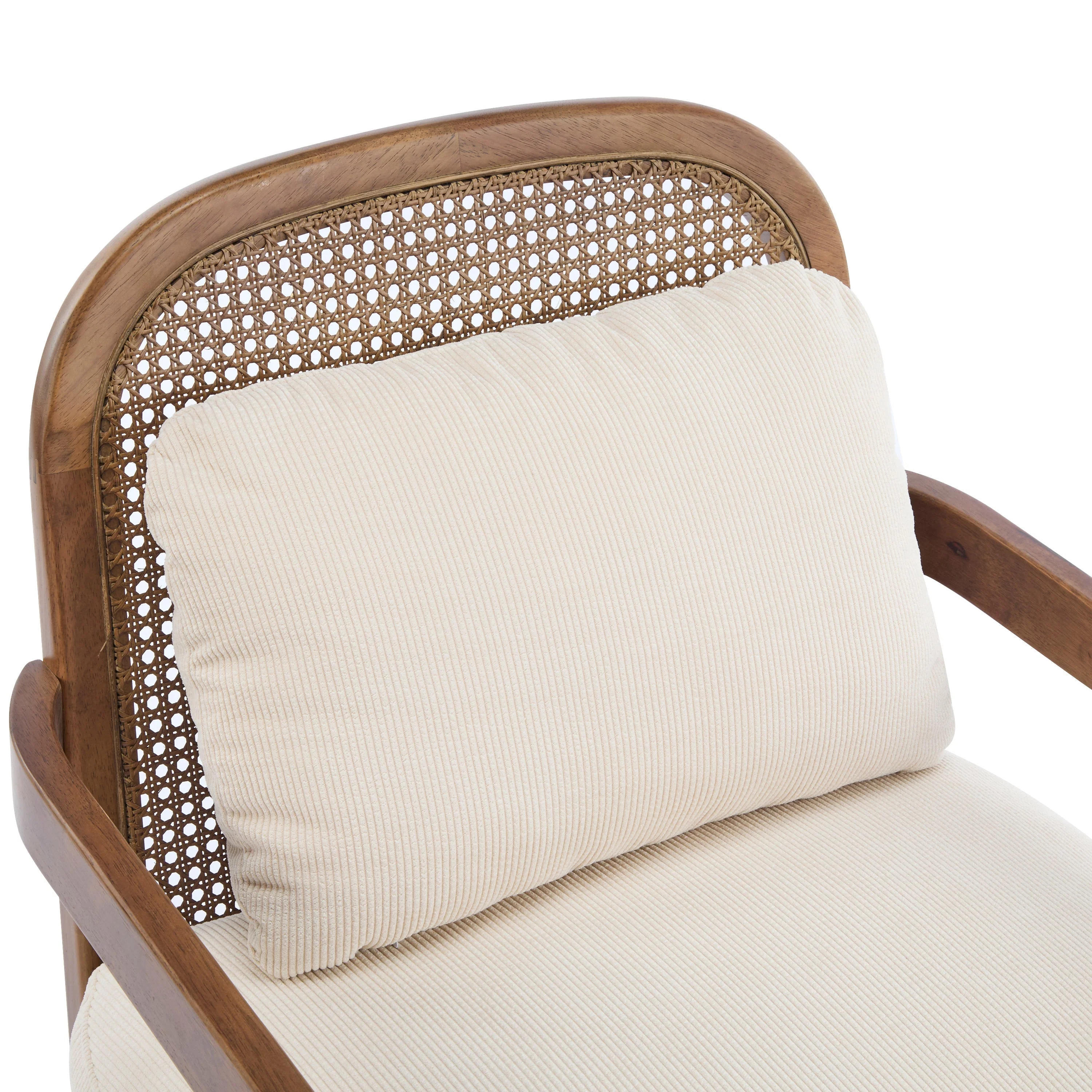 Elliston Rattan Backrest Solid Wood Accent Chair with Cushions - Set of 2 - Image 19