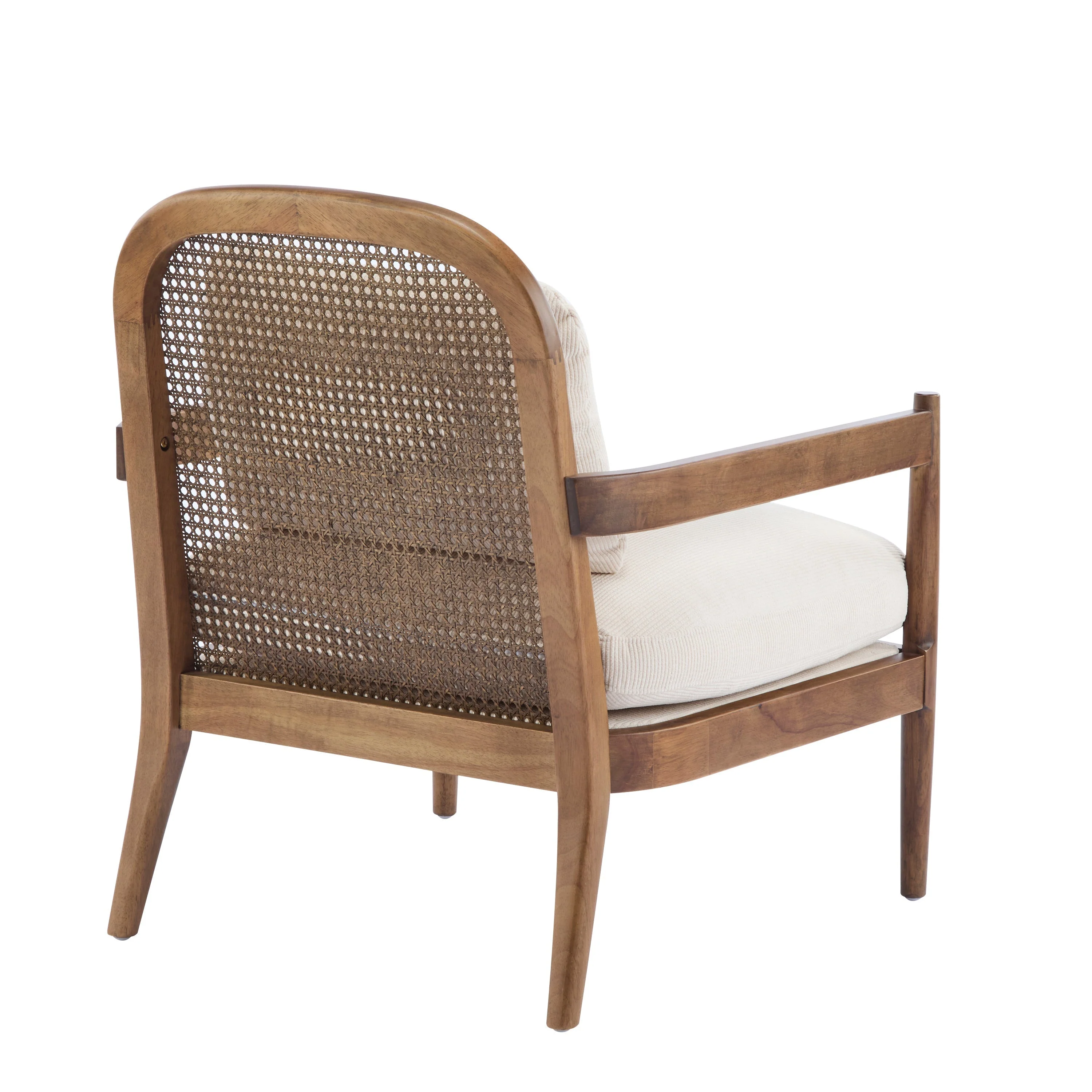 Elliston Rattan Backrest Solid Wood Accent Chair with Cushions - Set of 2 - Image 20