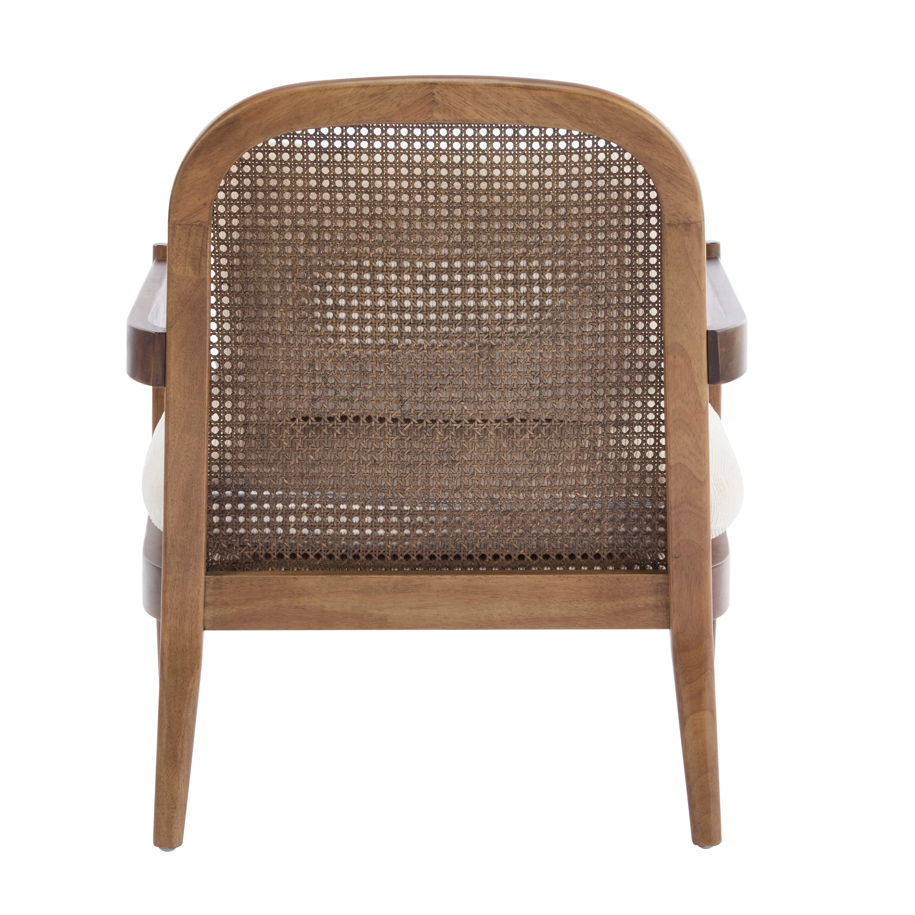 Elliston Rattan Backrest Solid Wood Accent Chair with Cushions - Set of 2 - Image 21
