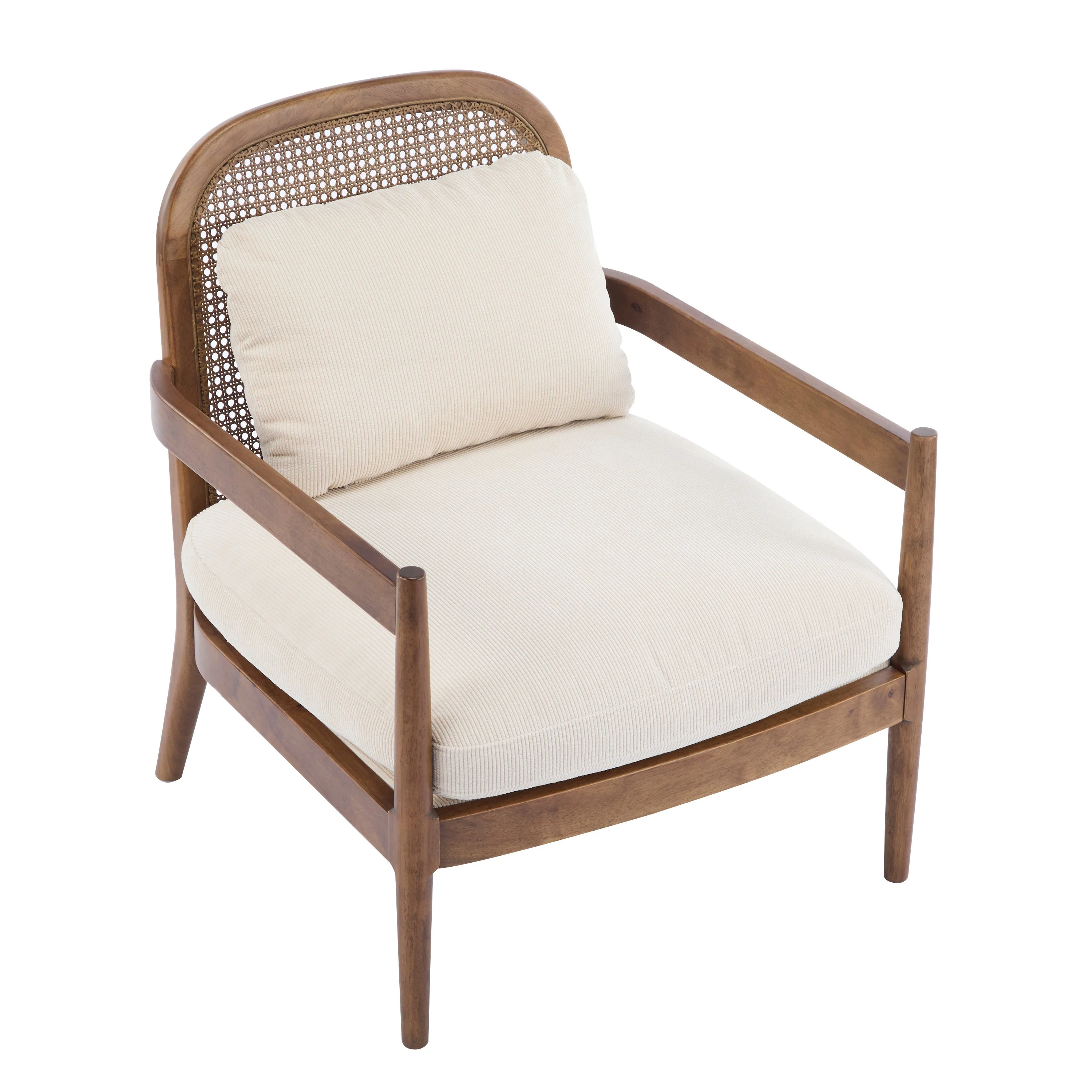 Elliston Rattan Backrest Solid Wood Accent Chair with Cushions - Set of 2 - Image 22