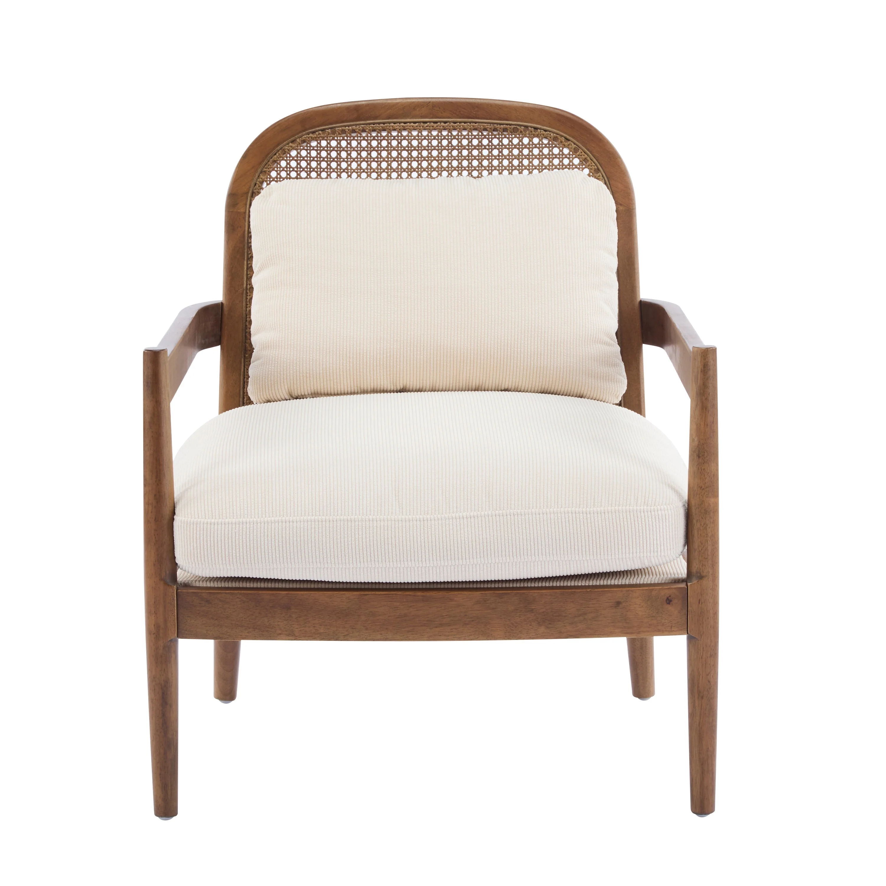 Elliston Rattan Backrest Solid Wood Accent Chair with Cushions - Set of 2 - Image 24