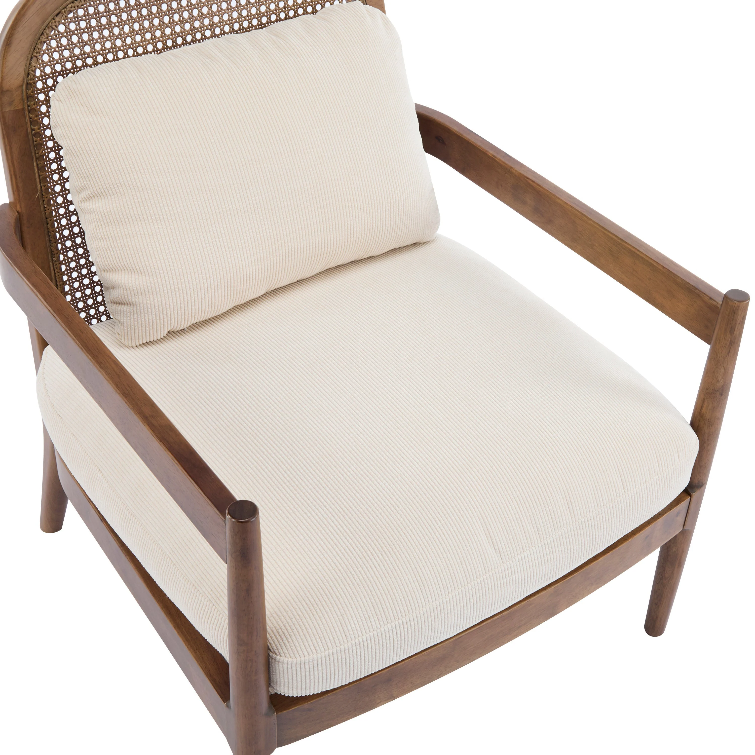 Elliston Rattan Backrest Solid Wood Accent Chair with Cushions - Set of 2 - Image 26