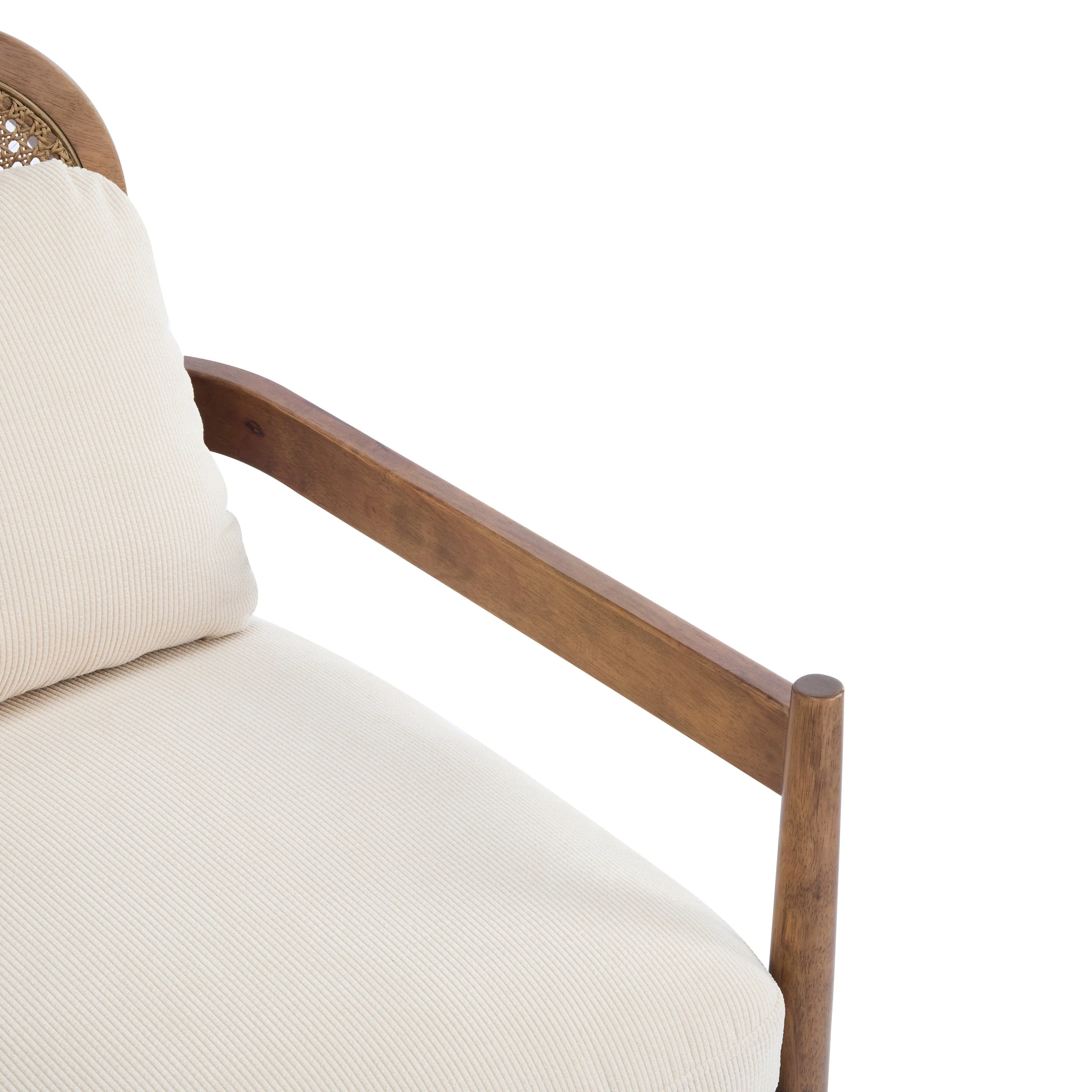 Elliston Rattan Backrest Solid Wood Accent Chair with Cushions - Set of 2 - Image 27