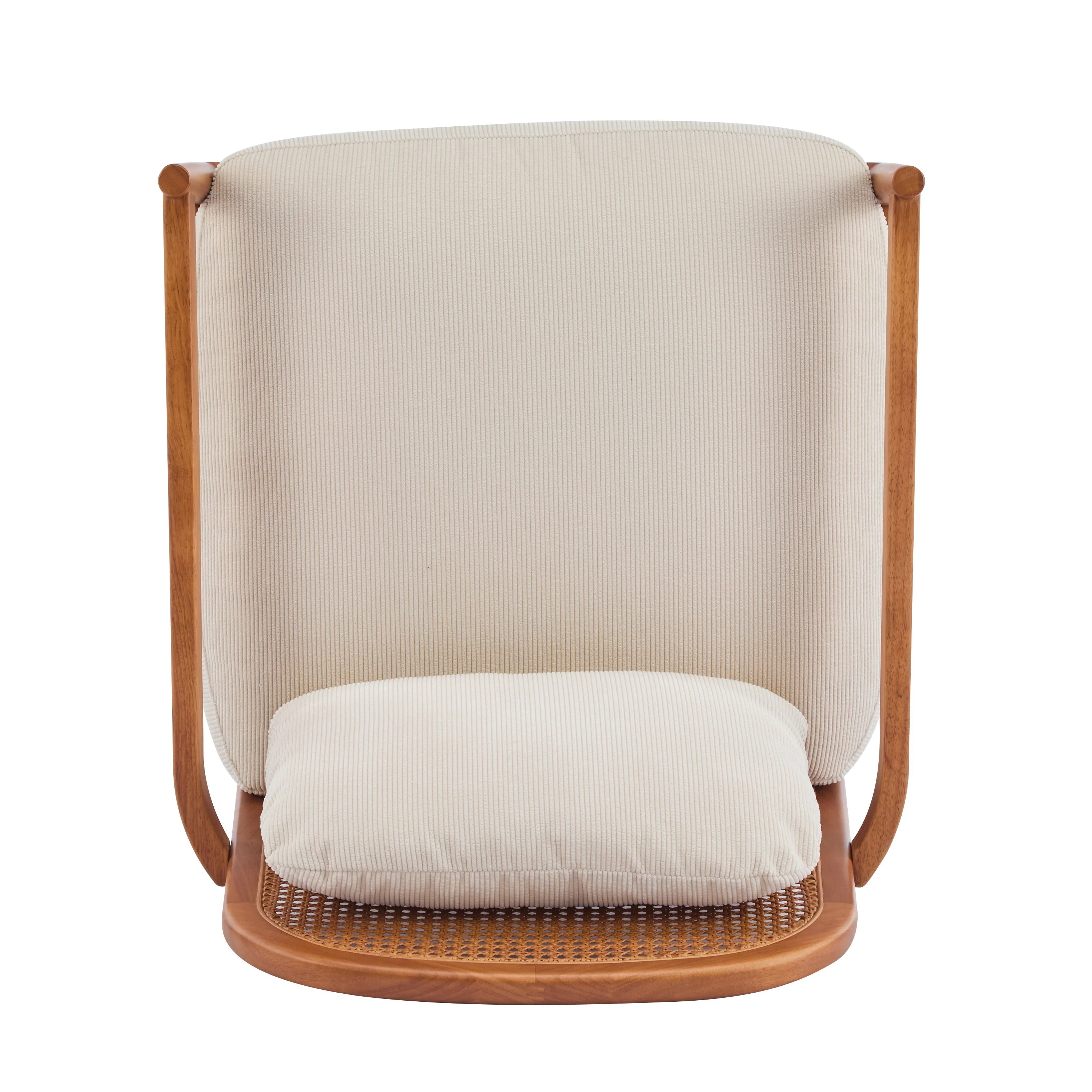 Elliston Rattan Backrest Solid Wood Accent Chair with Cushions - Set of 2 - Image 35