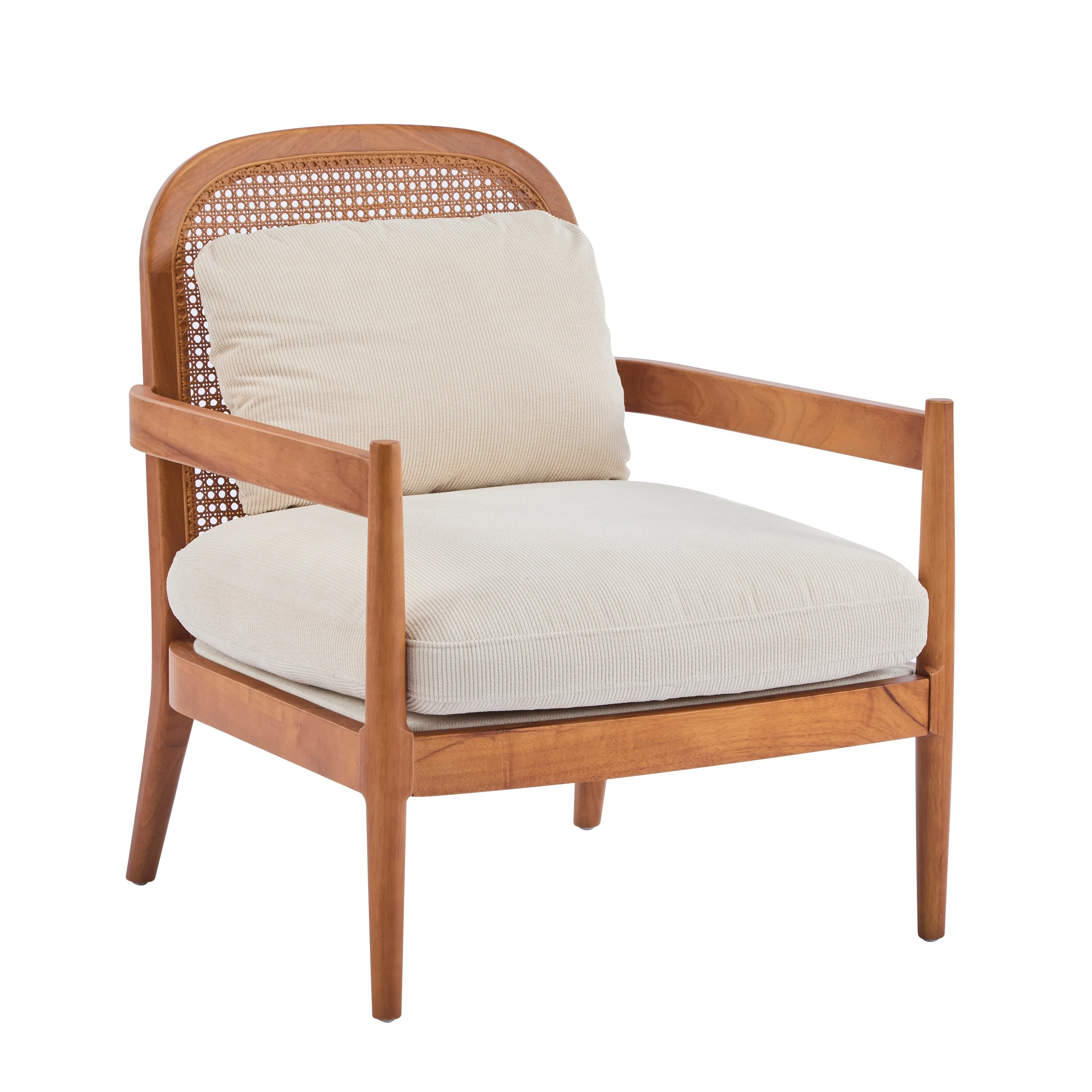 Elliston Rattan Backrest Solid Wood Accent Chair with Cushions - Set of 2 - Image 41