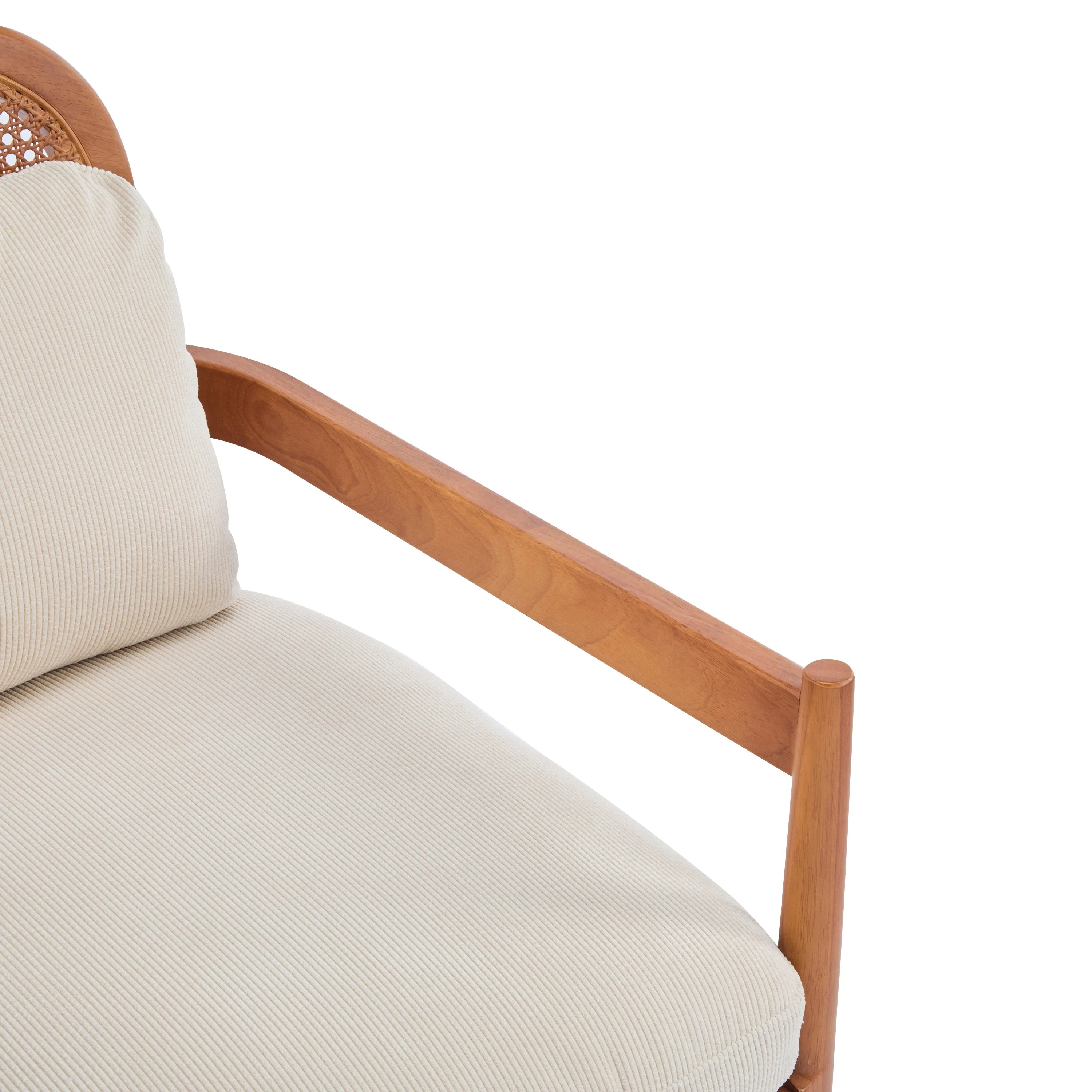 Elliston Rattan Backrest Solid Wood Accent Chair with Cushions - Set of 2 - Image 42