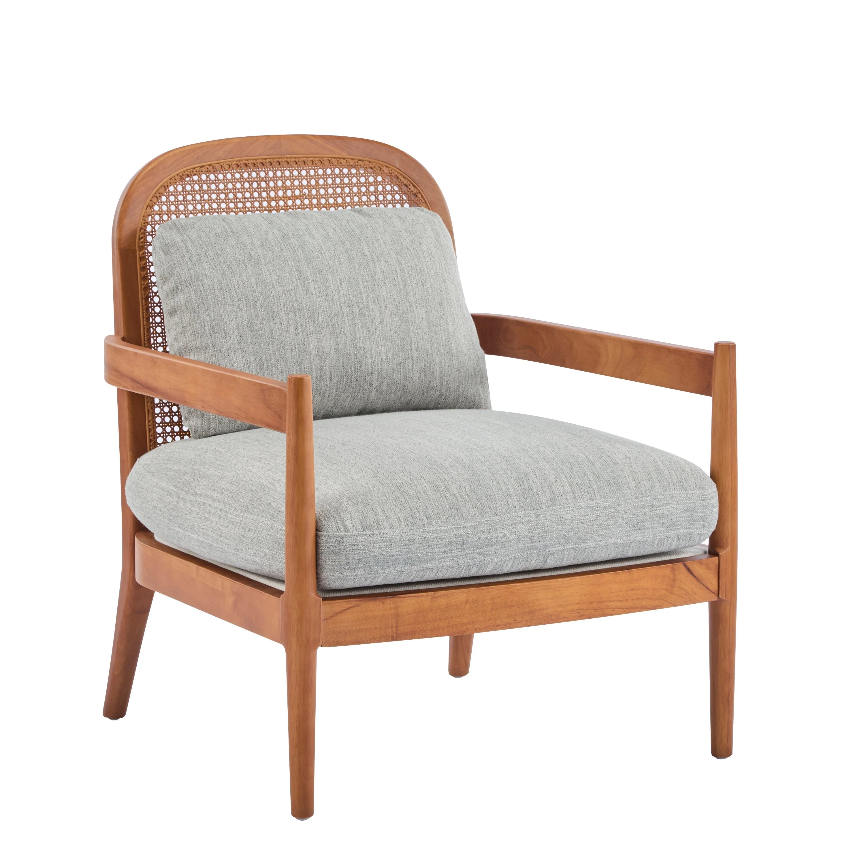 Elliston Rattan Backrest Solid Wood Accent Chair with Cushions - Set of 2 - Image 50