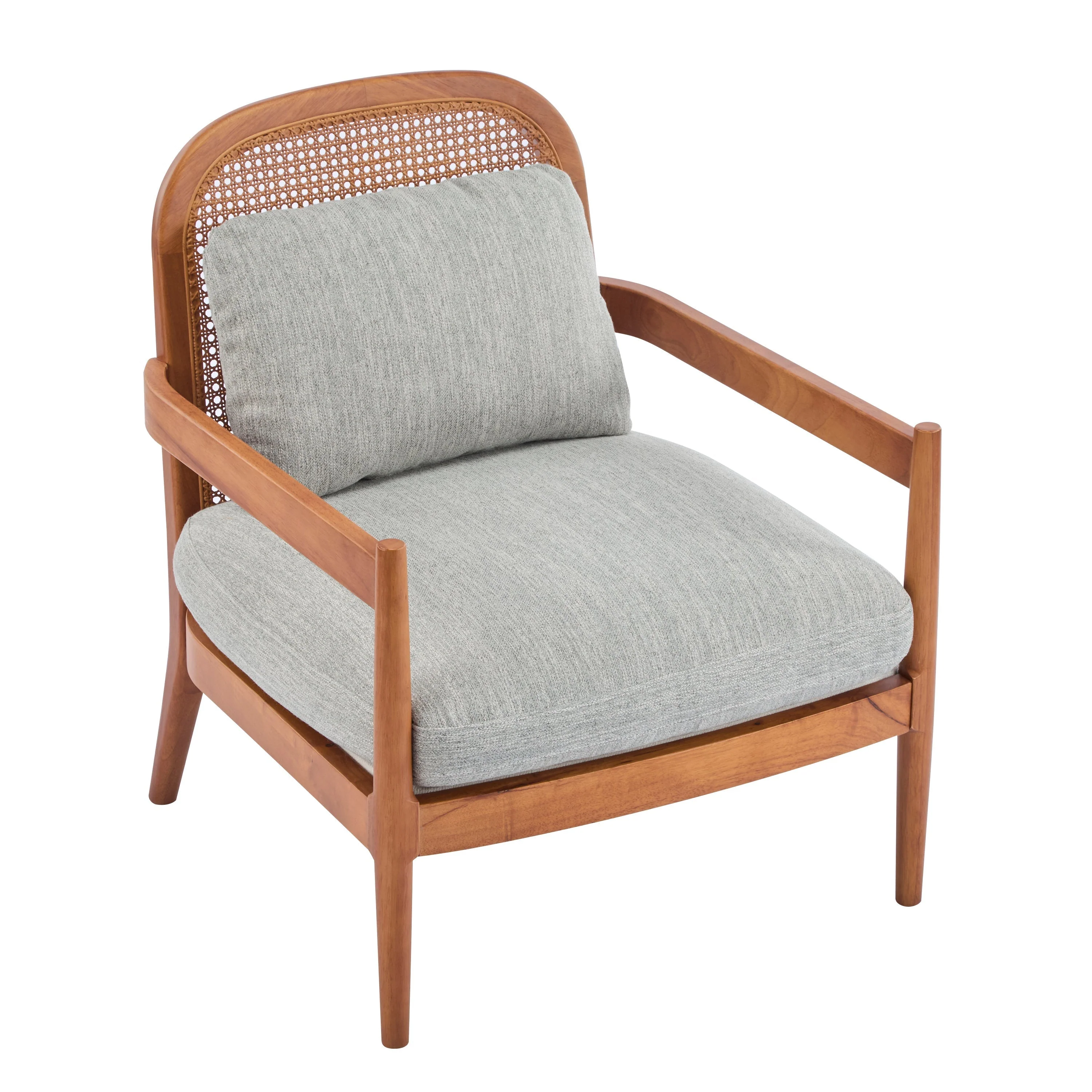 Elliston Rattan Backrest Solid Wood Accent Chair with Cushions - Set of 2 - Image 51