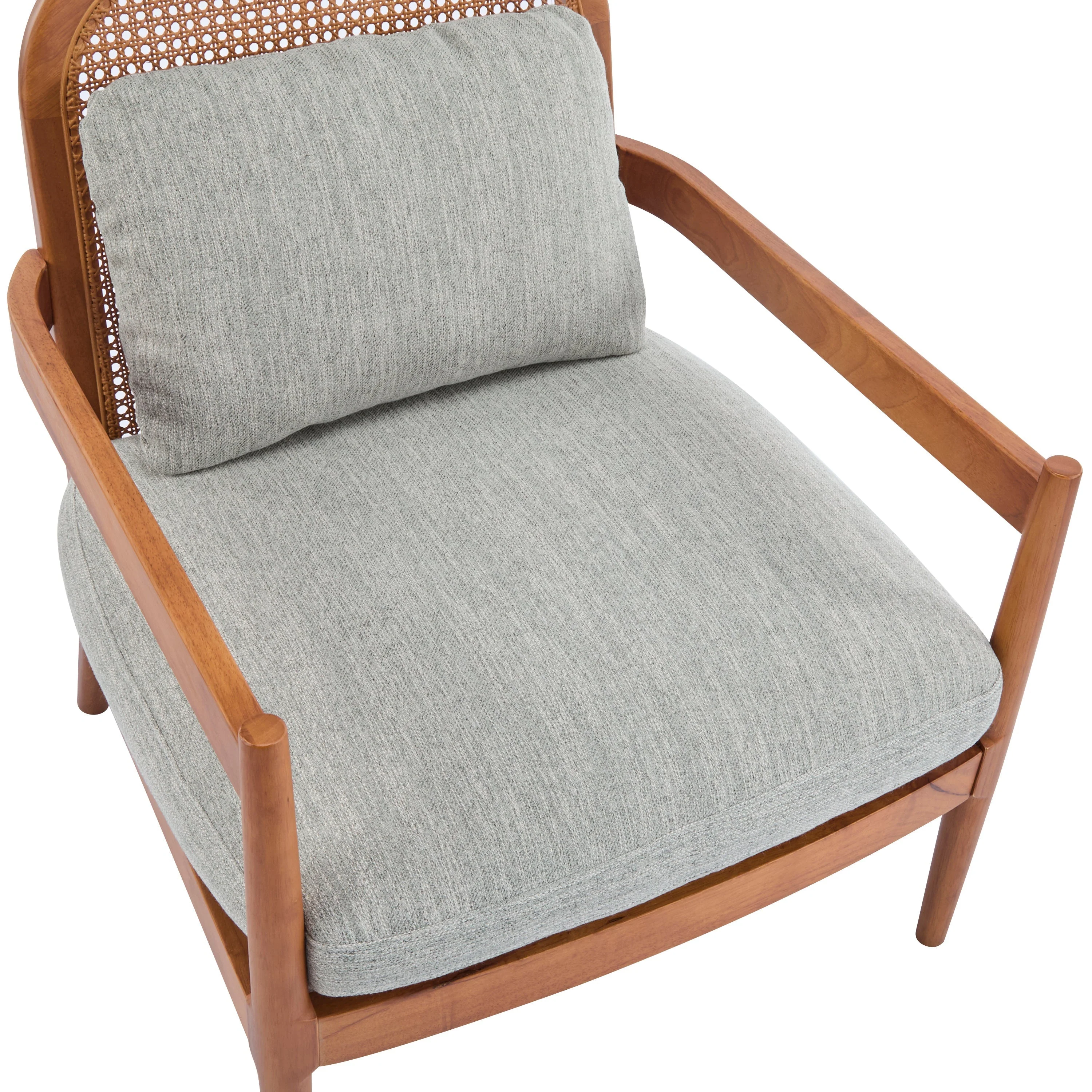 Elliston Rattan Backrest Solid Wood Accent Chair with Cushions - Set of 2 - Image 53