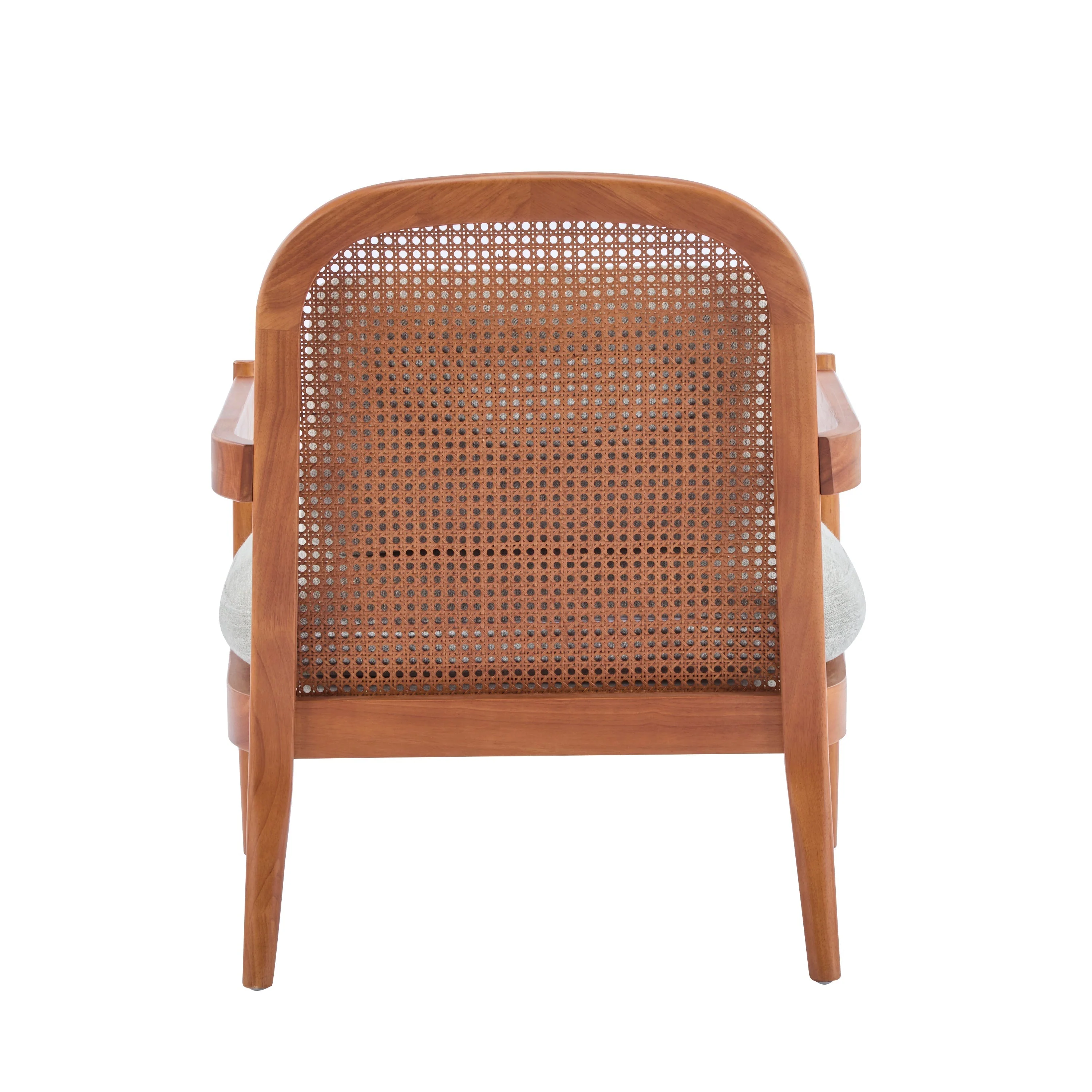 Elliston Rattan Backrest Solid Wood Accent Chair with Cushions - Set of 2 - Image 54