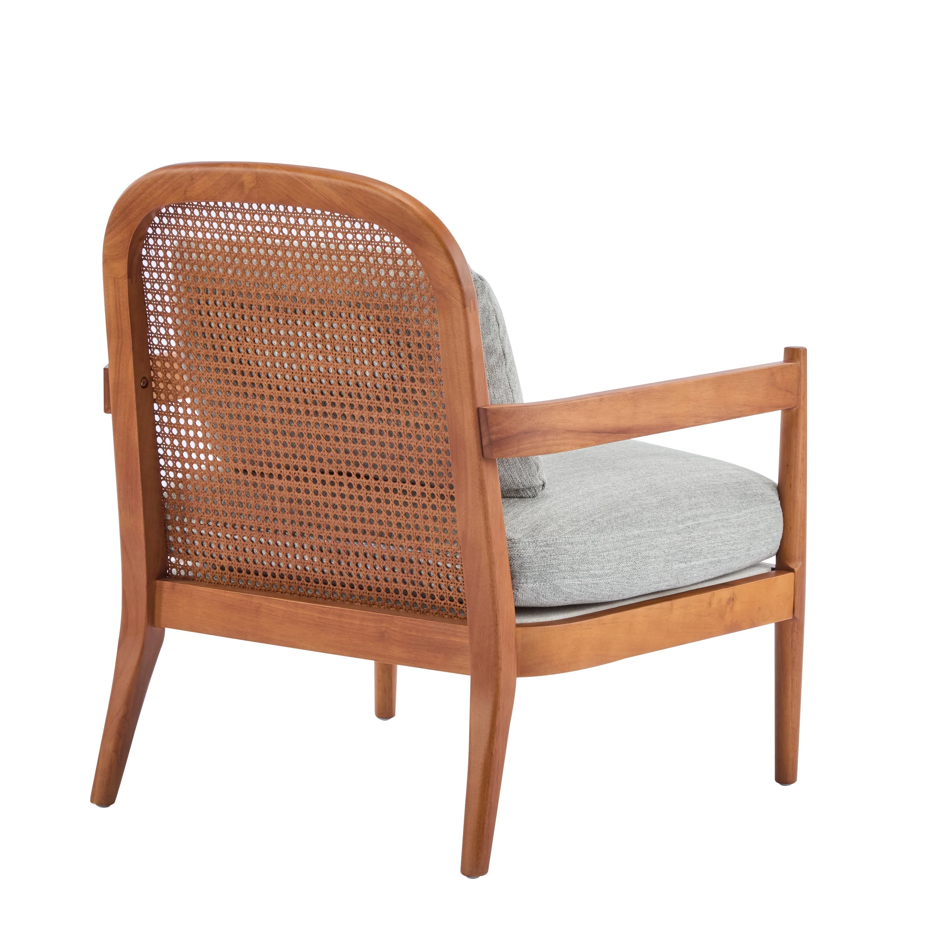 Elliston Rattan Backrest Solid Wood Accent Chair with Cushions - Set of 2 - Image 55