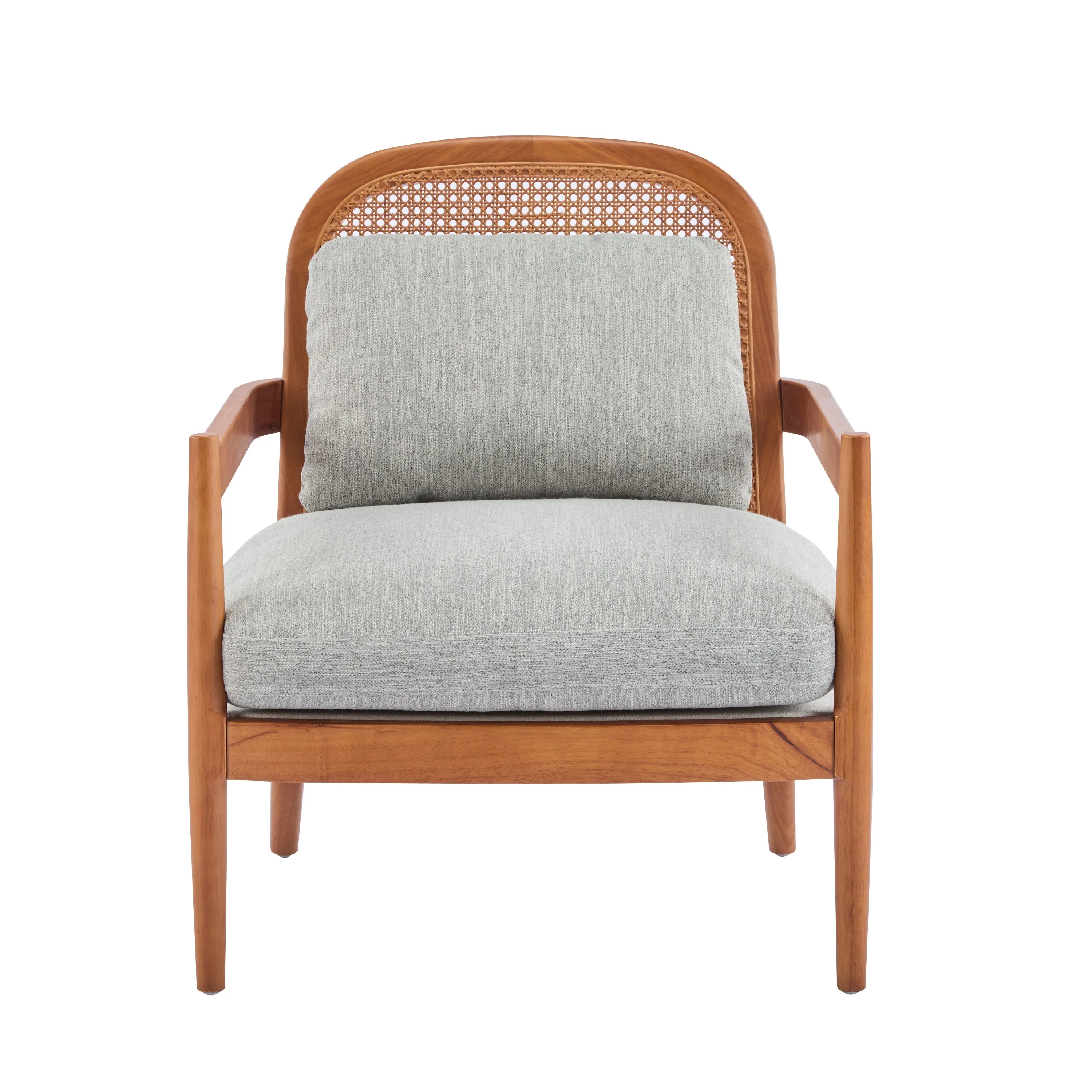 Elliston Rattan Backrest Solid Wood Accent Chair with Cushions - Set of 2 - Image 58