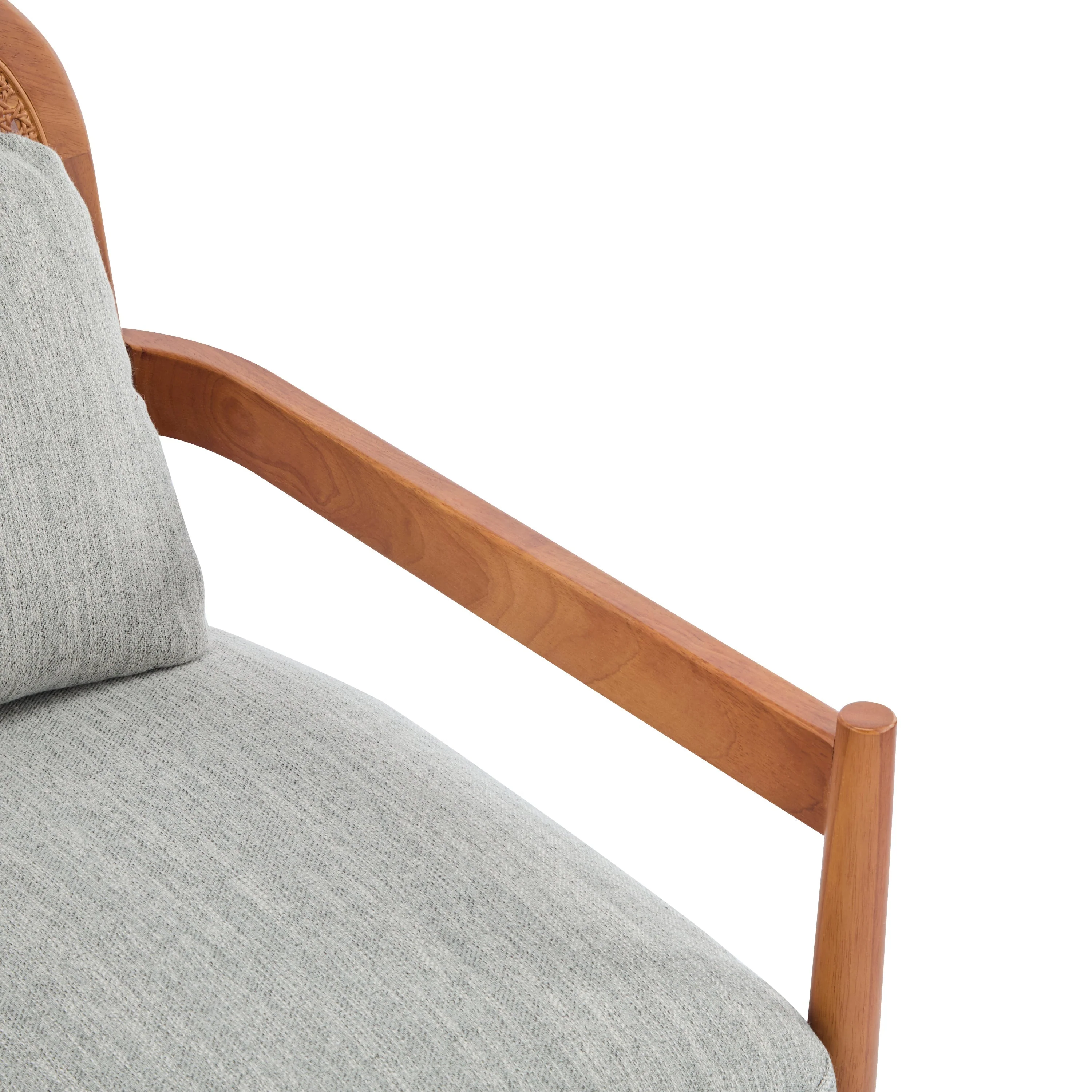 Elliston Rattan Backrest Solid Wood Accent Chair with Cushions - Set of 2 - Image 59