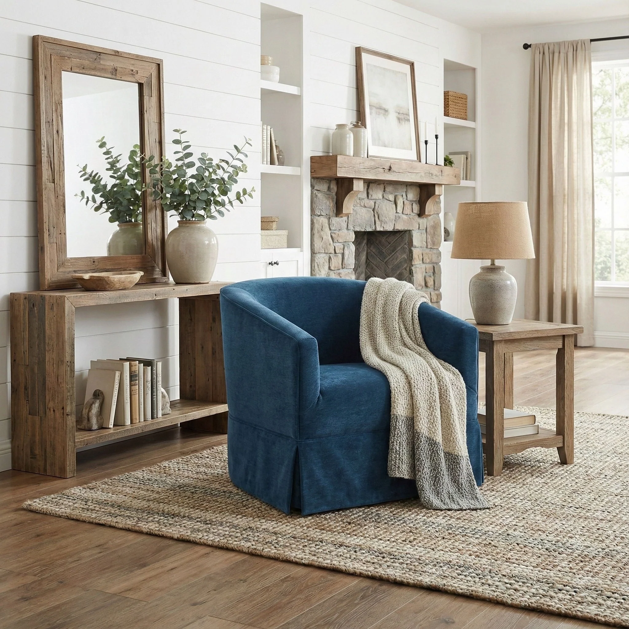 Elm - Skirted Swivel Chair - Image 3