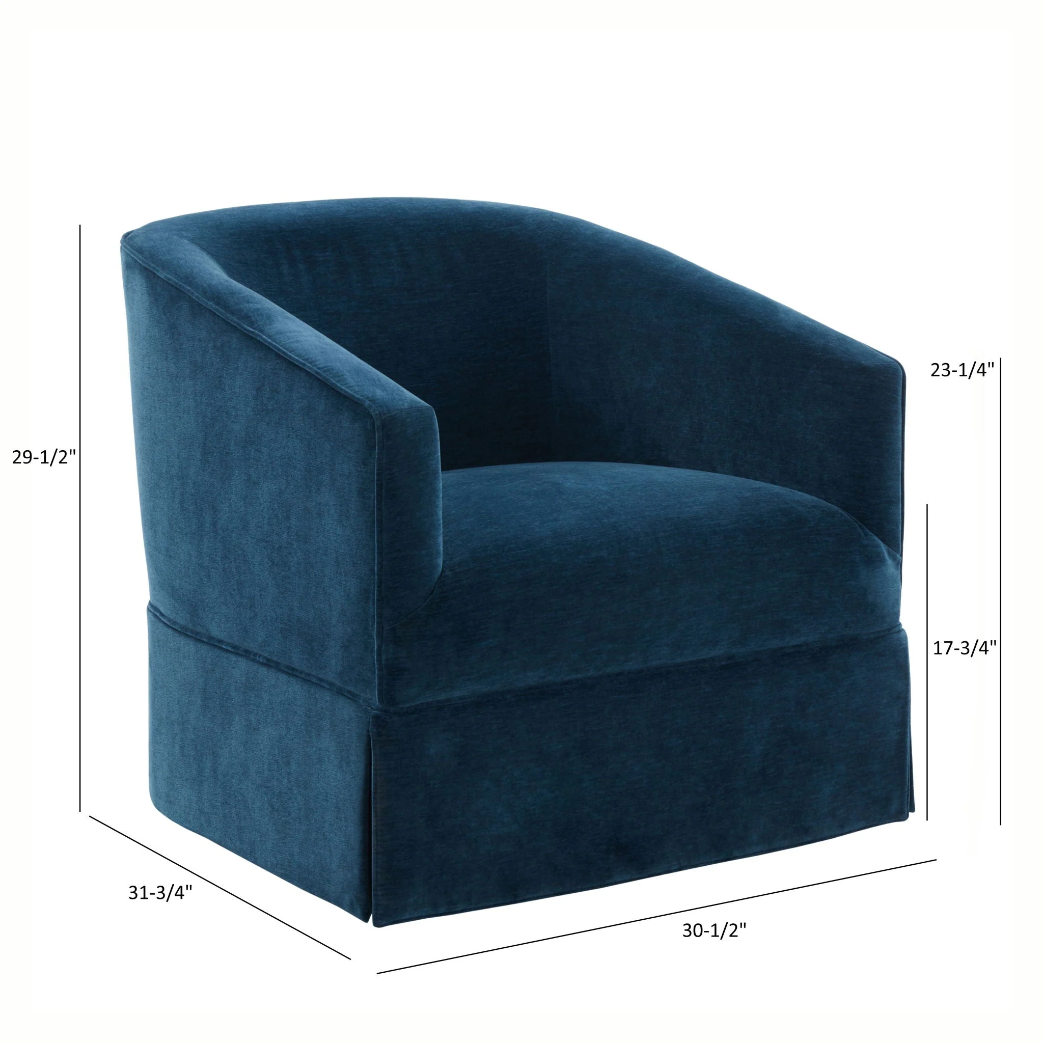 Elm - Skirted Swivel Chair - Image 6