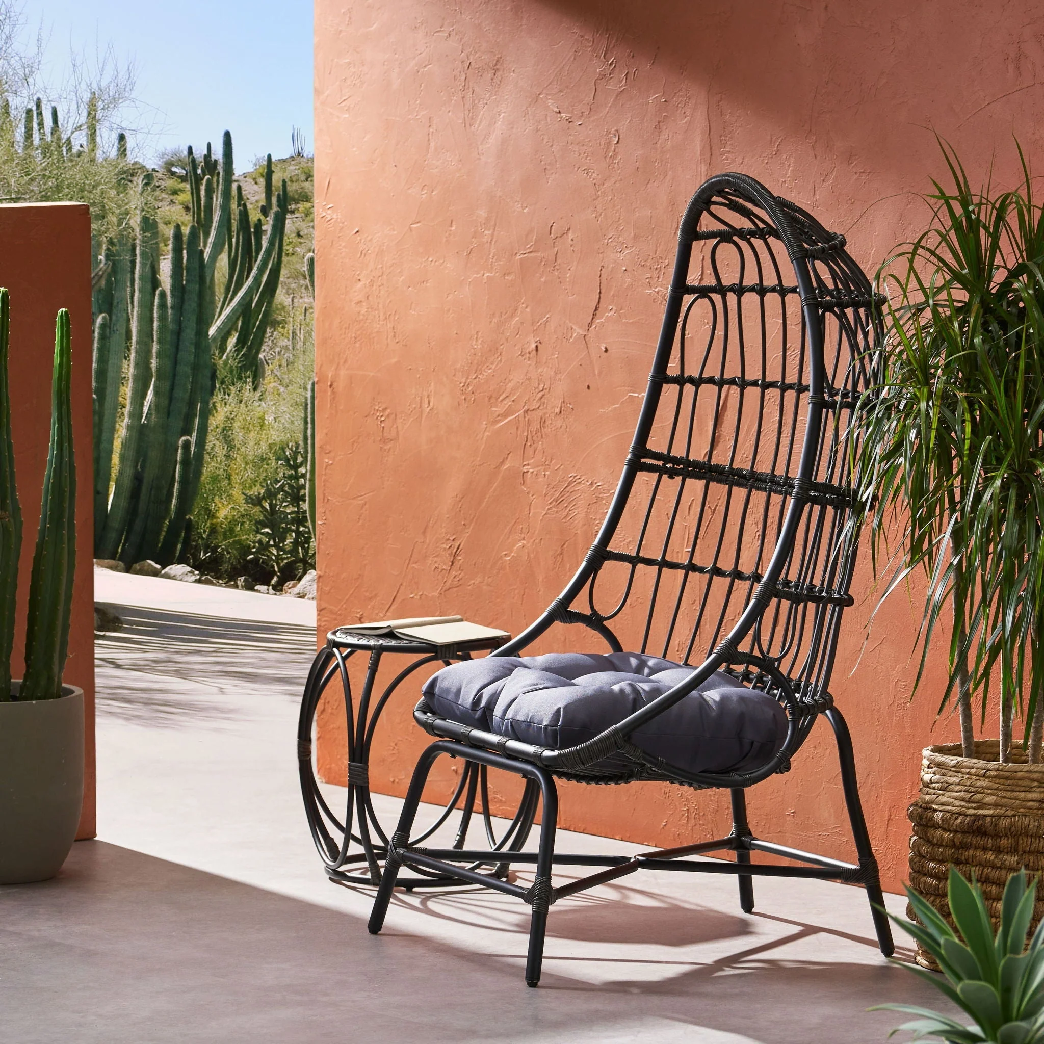 Elon - Cocoon Chair - Gray - Image 4