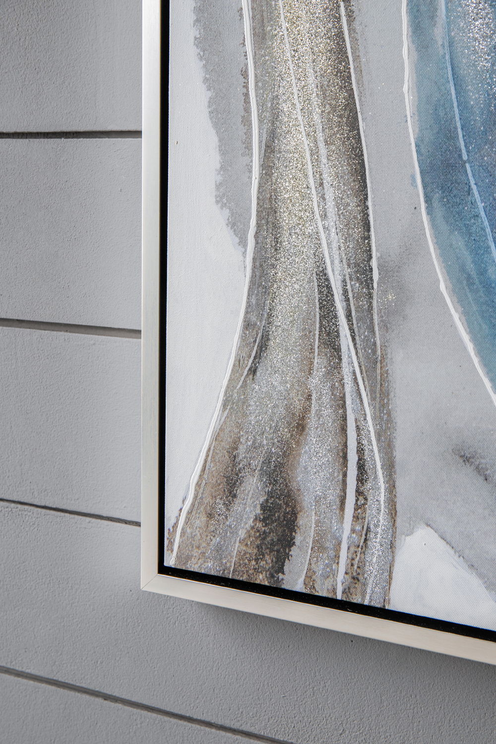 Elongated Modern Abstract Oil Paintings Wall Art Set of 2 - Image 3