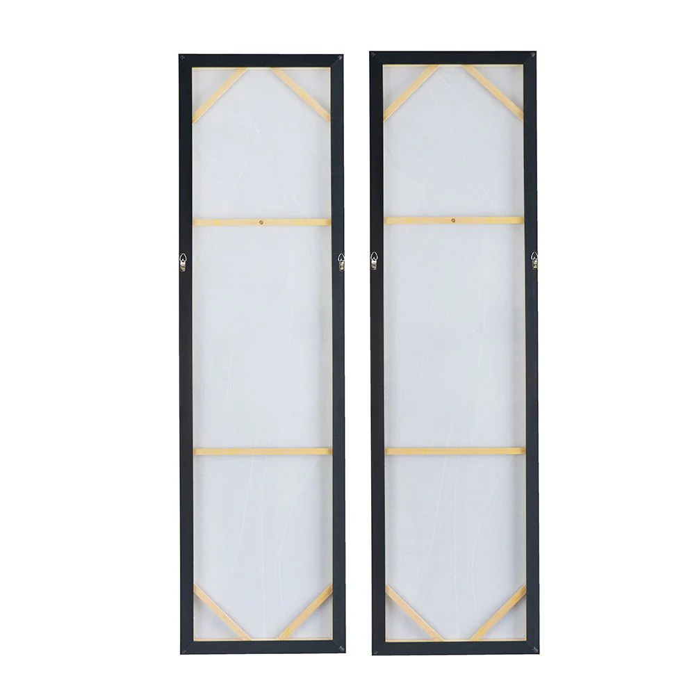 Elongated Modern Abstract Oil Paintings Wall Art Set of 2 - Image 7