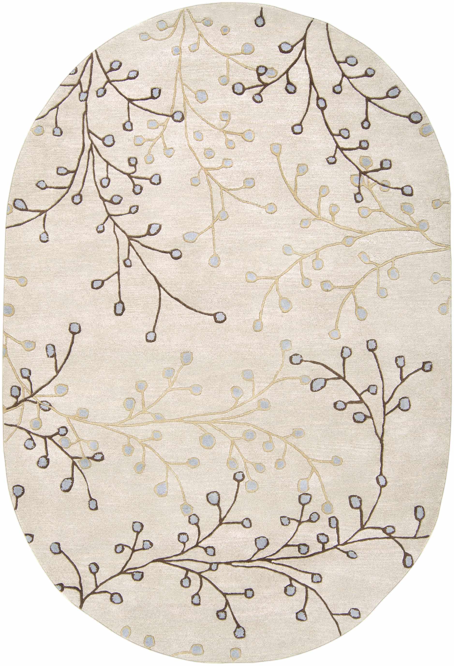 Elsu Beige&Gray Wool Rug - Image 10