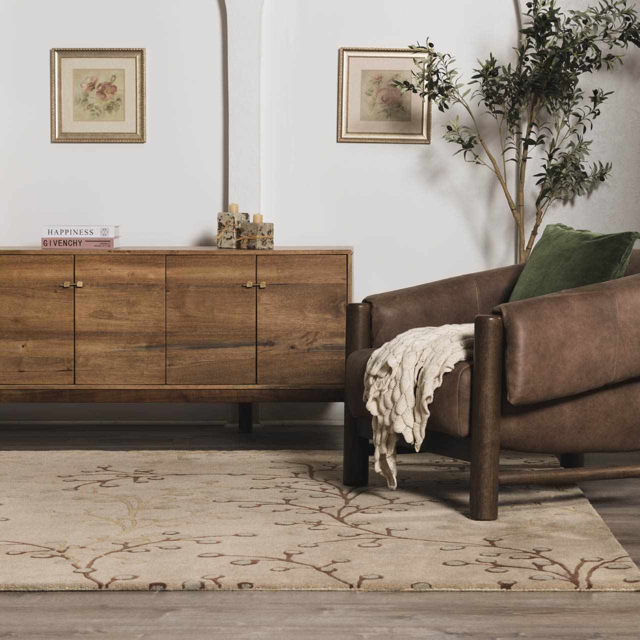 Elsu Beige&Gray Wool Rug - Image 15
