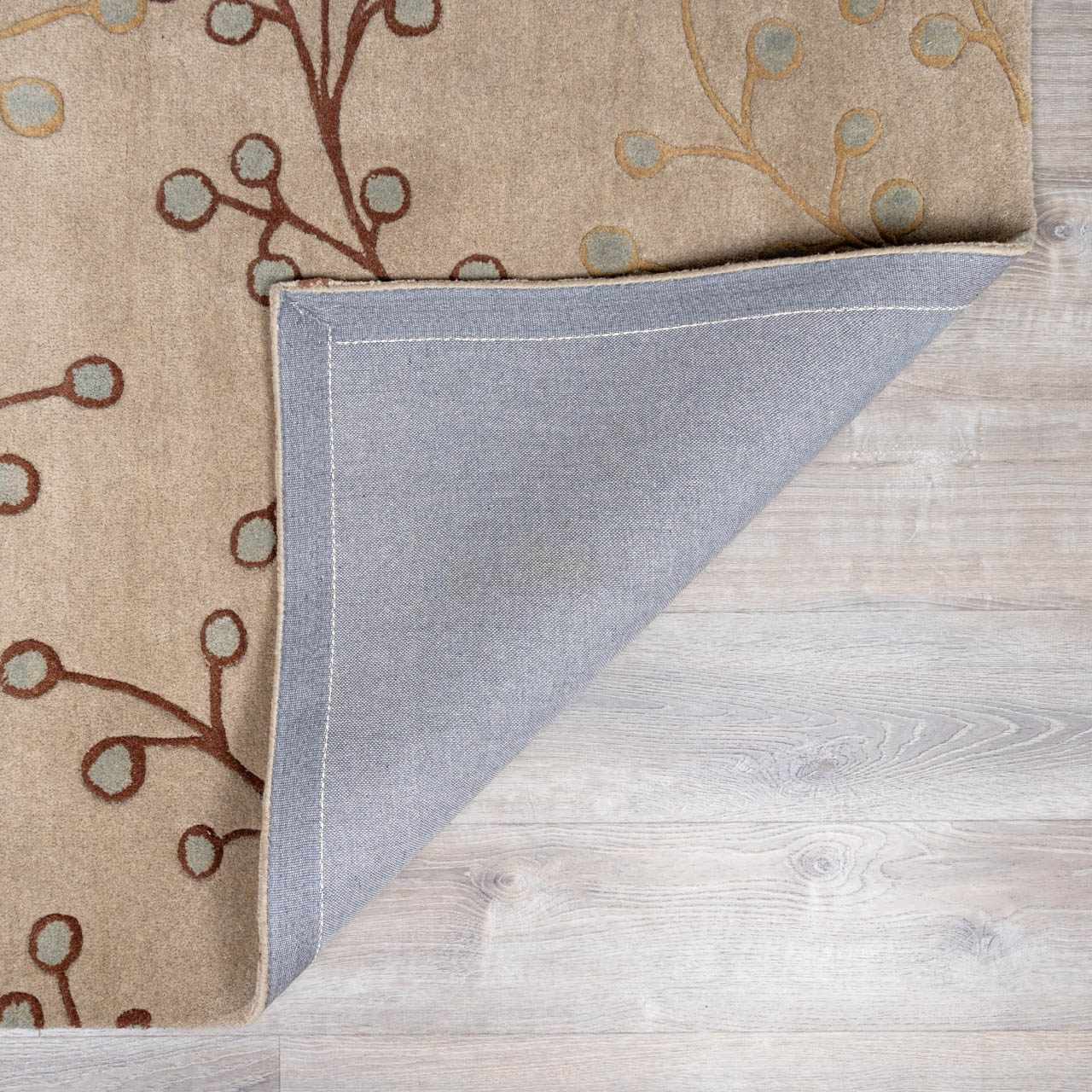 Elsu Beige&Gray Wool Rug - Image 4