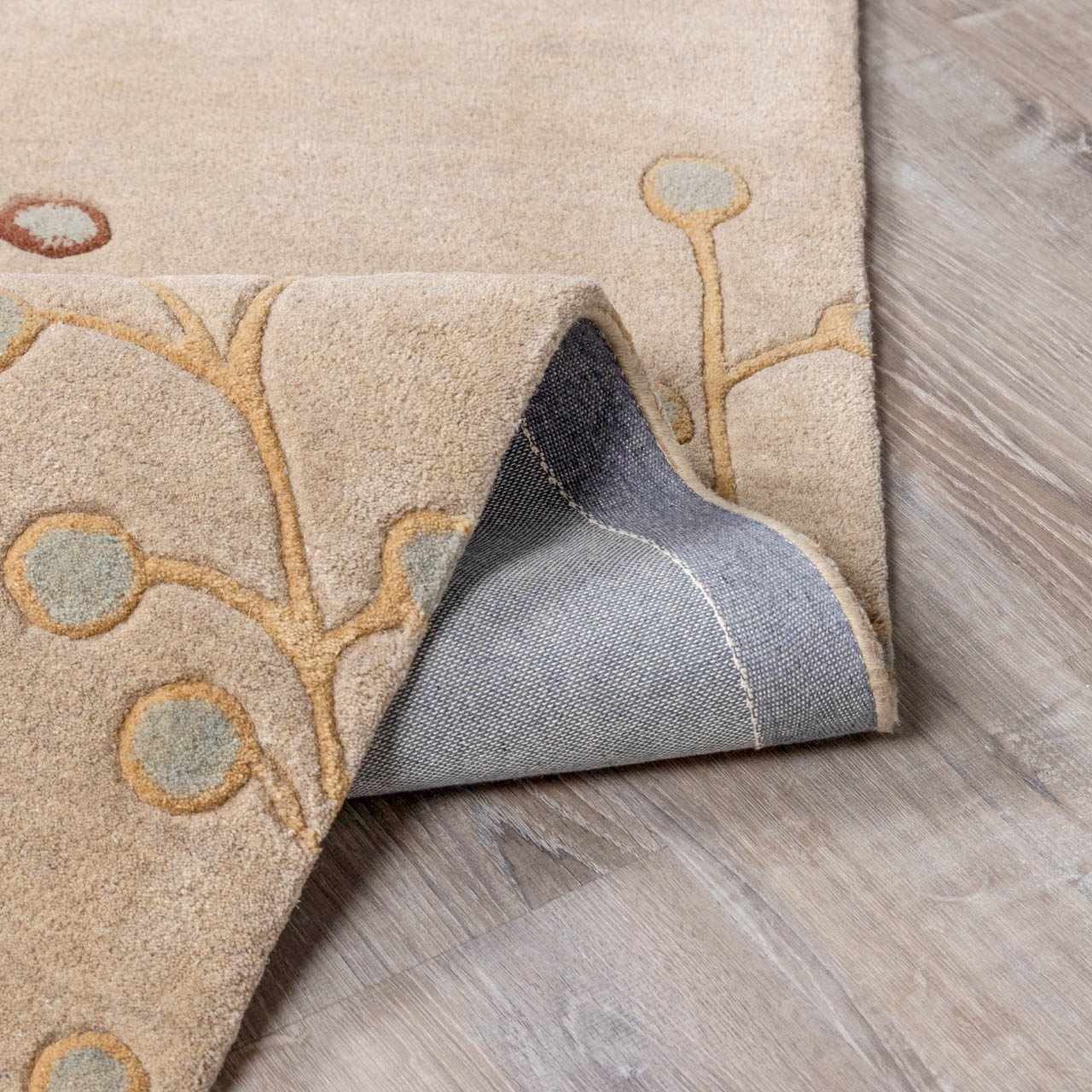 Elsu Beige&Gray Wool Rug - Image 5