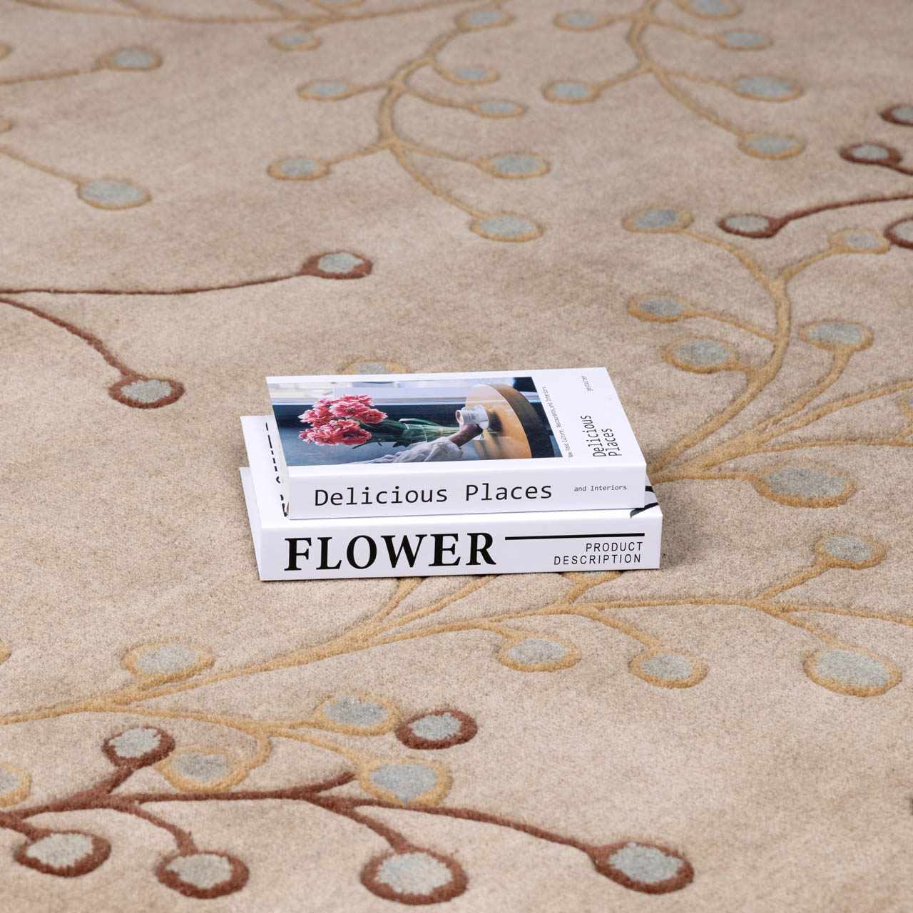 Elsu Beige&Gray Wool Rug - Image 8