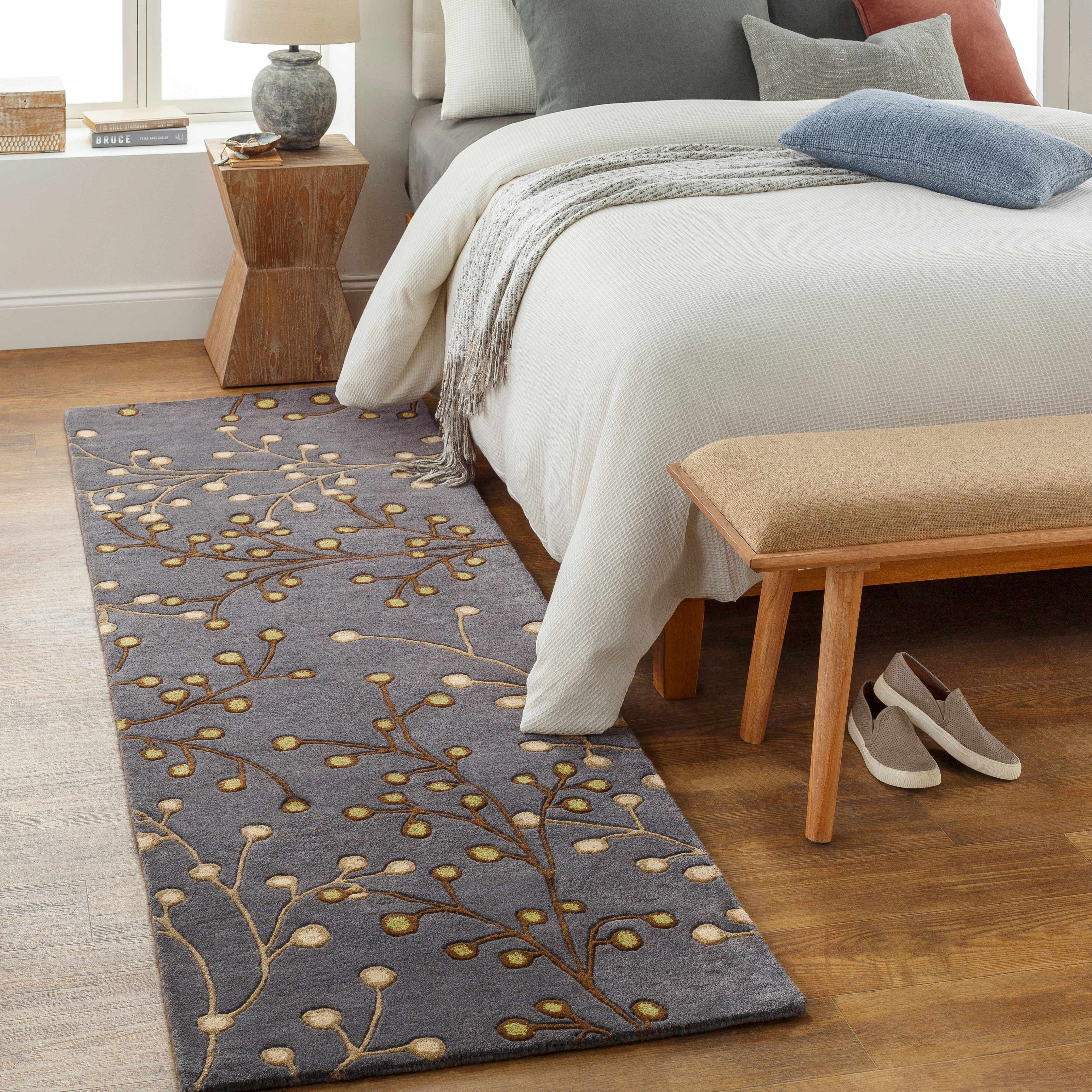 Elsu Brown Beige Wool Rug - Image 3