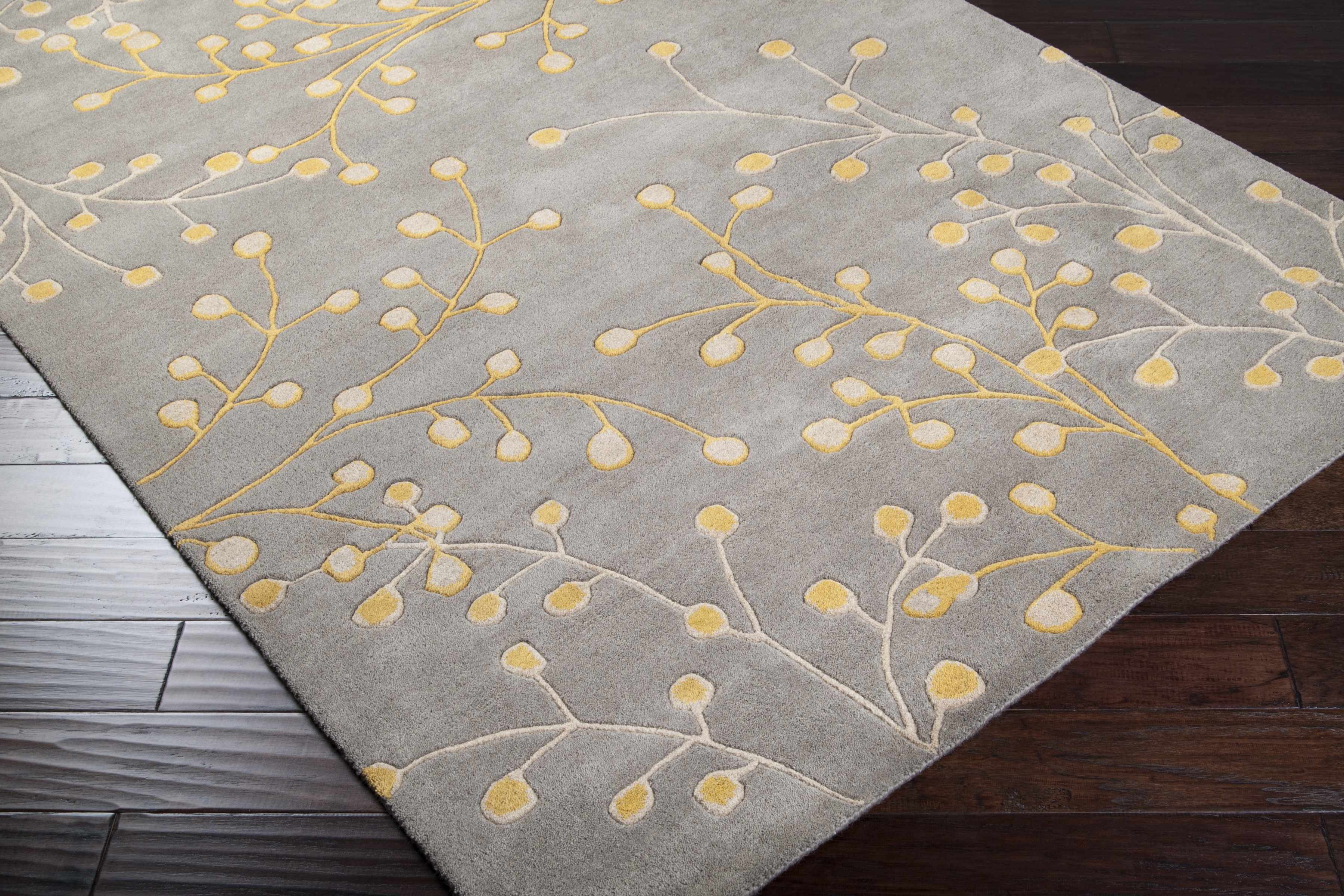 Elsu Mustard Wool Area Rug - Image 3