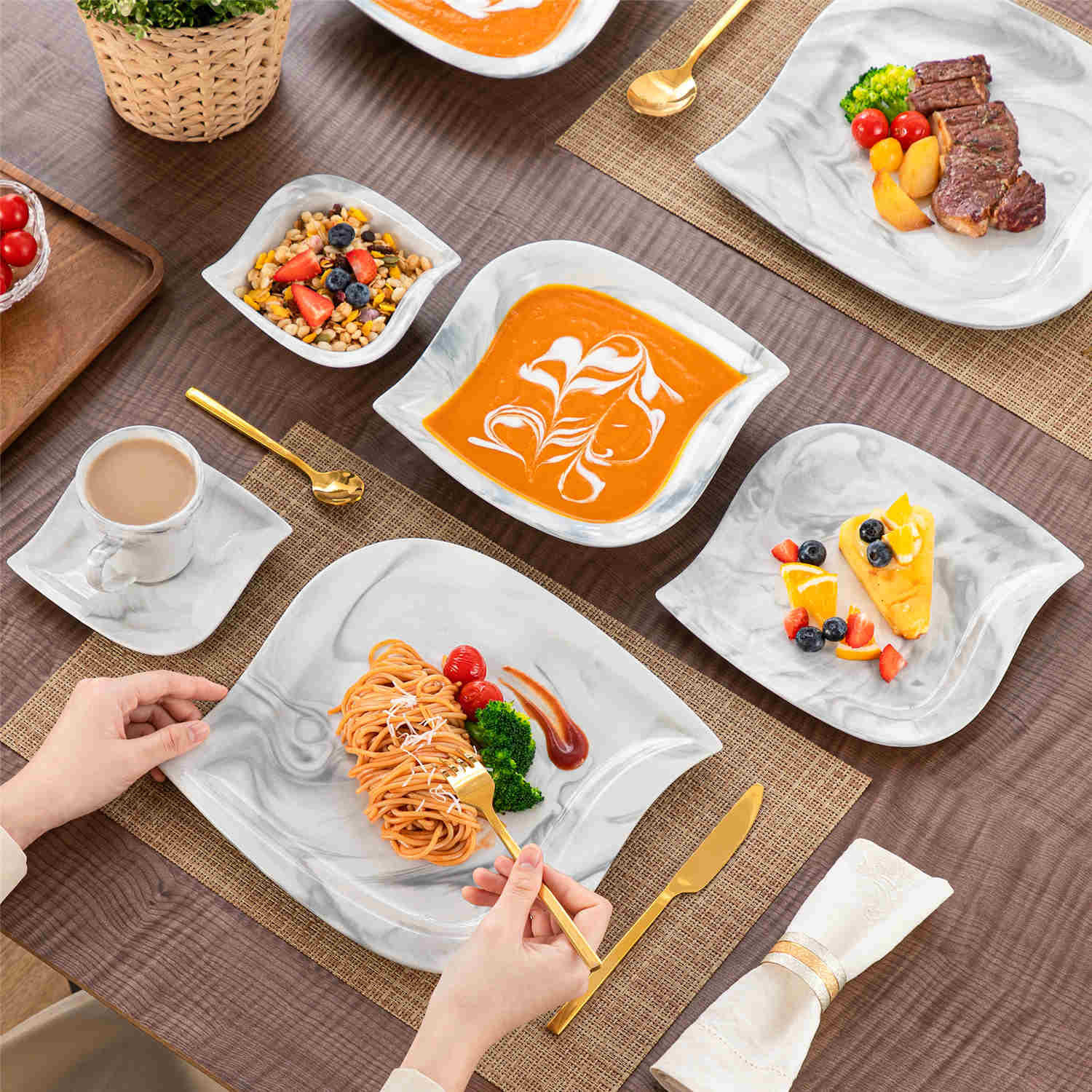 Elvira 36 Piece Dinnerware Set - Image 17