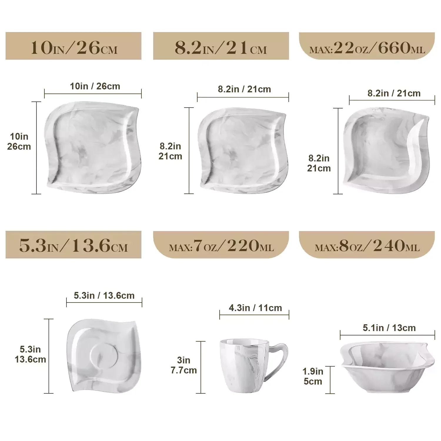 Elvira 36 Piece Dinnerware Set - Image 30