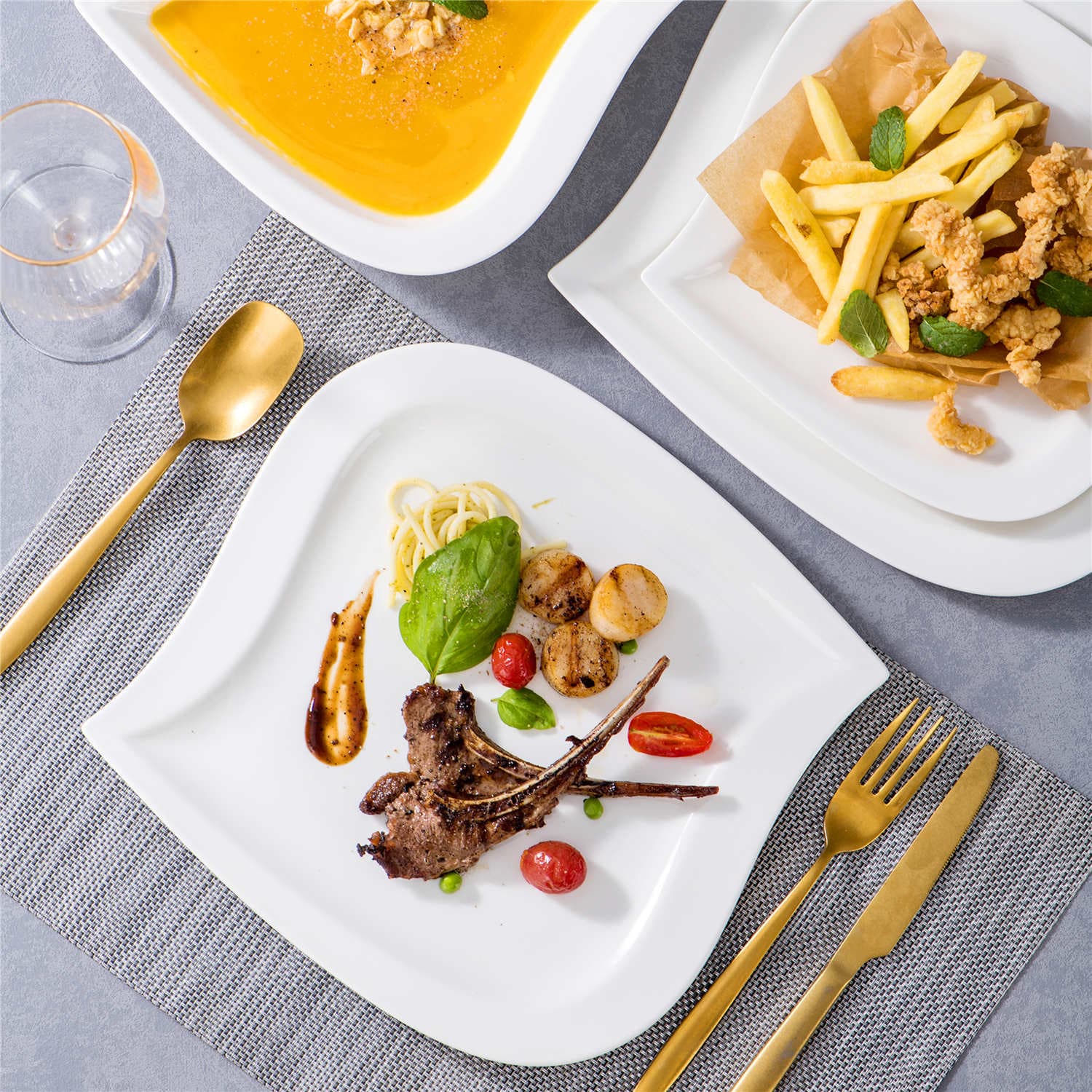 Elvira Marble Grey 30 Piece Dinnerware Set - Image 10