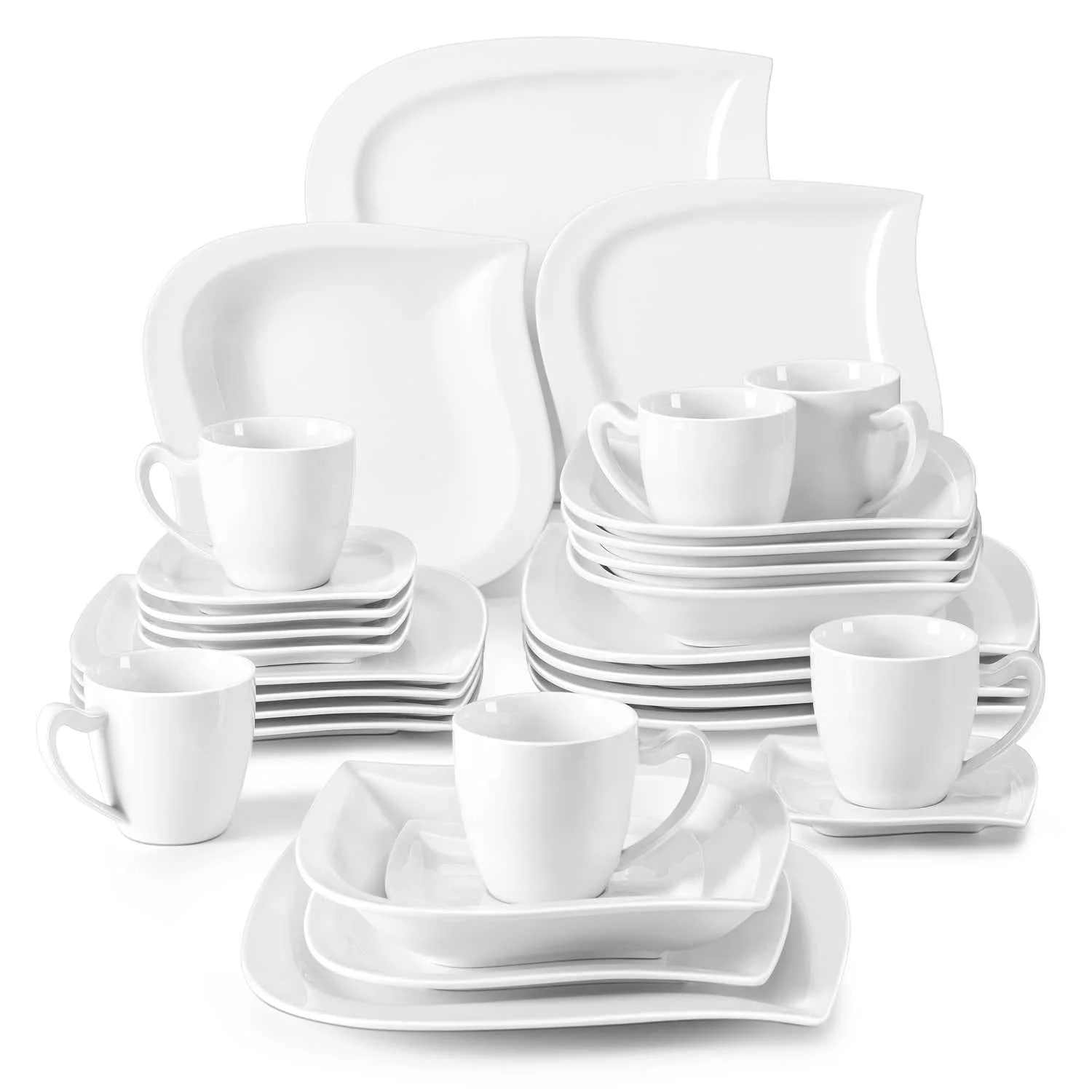 Elvira Marble Grey 30 Piece Dinnerware Set - Image 8