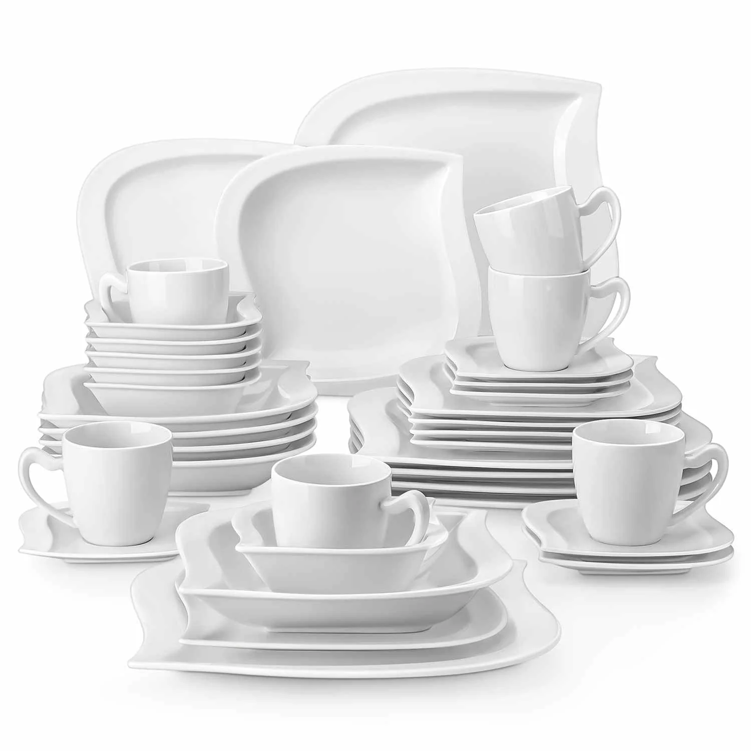 Elvira Marble Grey 36 Piece Dinnerware Set - Image 16