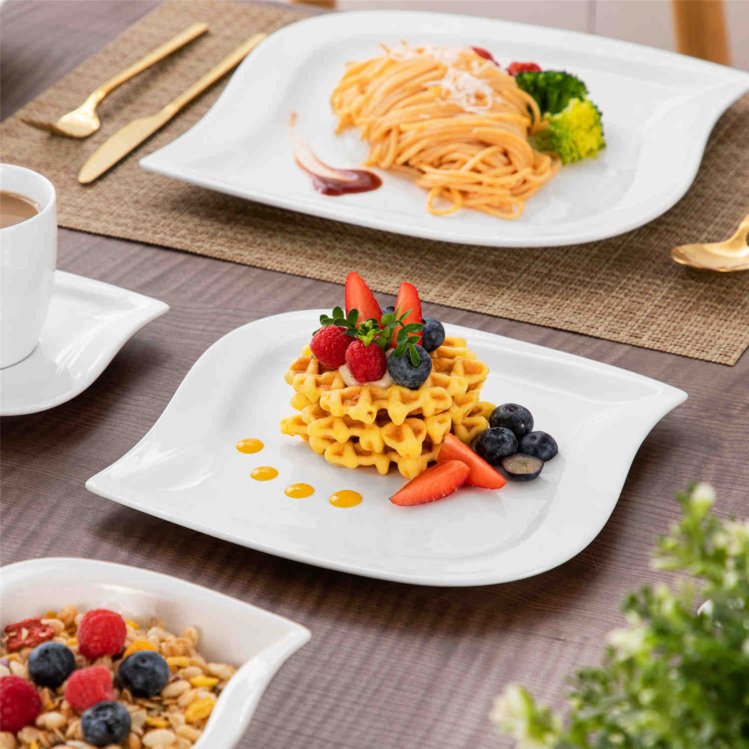 Elvira Marble Grey 36 Piece Dinnerware Set - Image 17