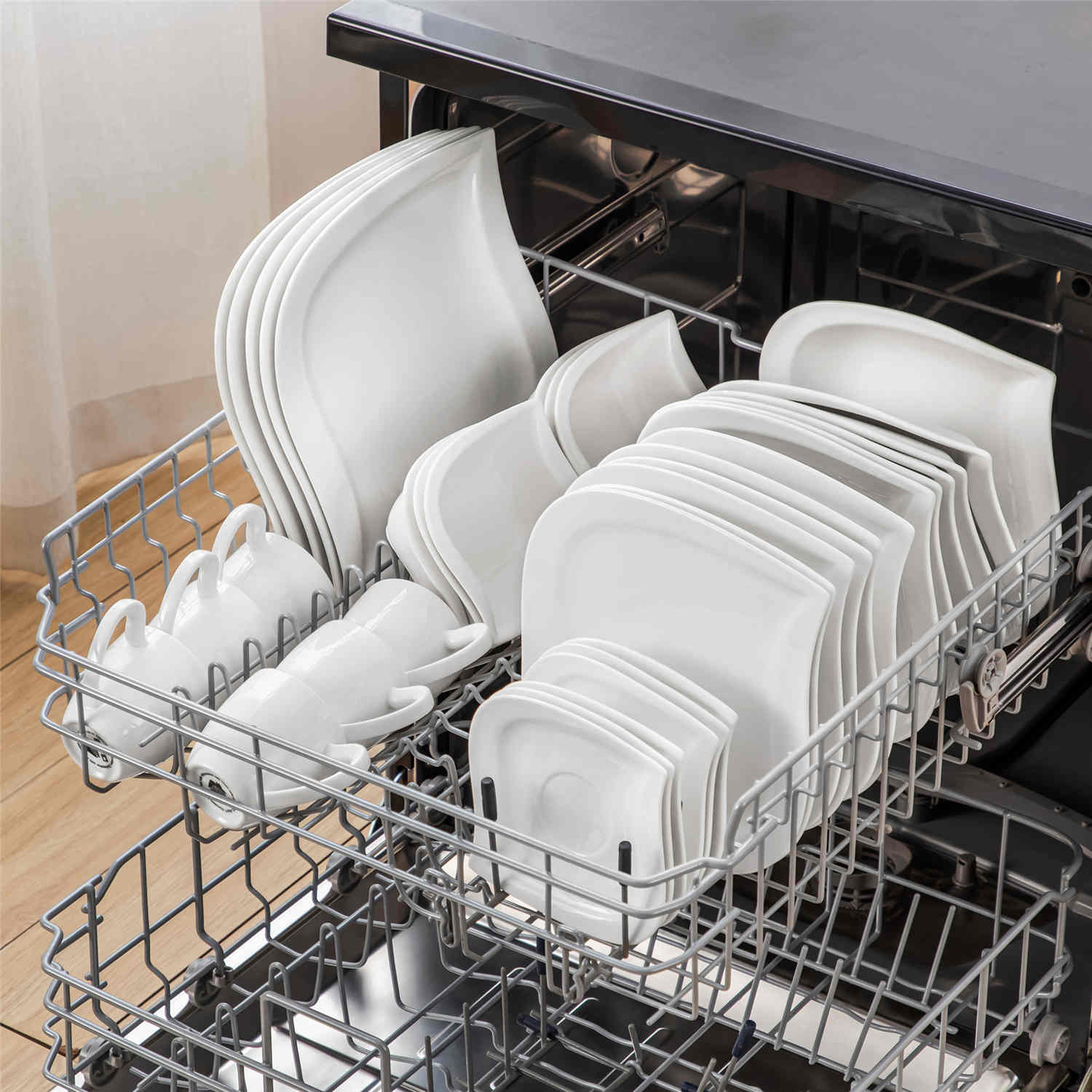 Elvira Marble Grey 36 Piece Dinnerware Set - Image 29