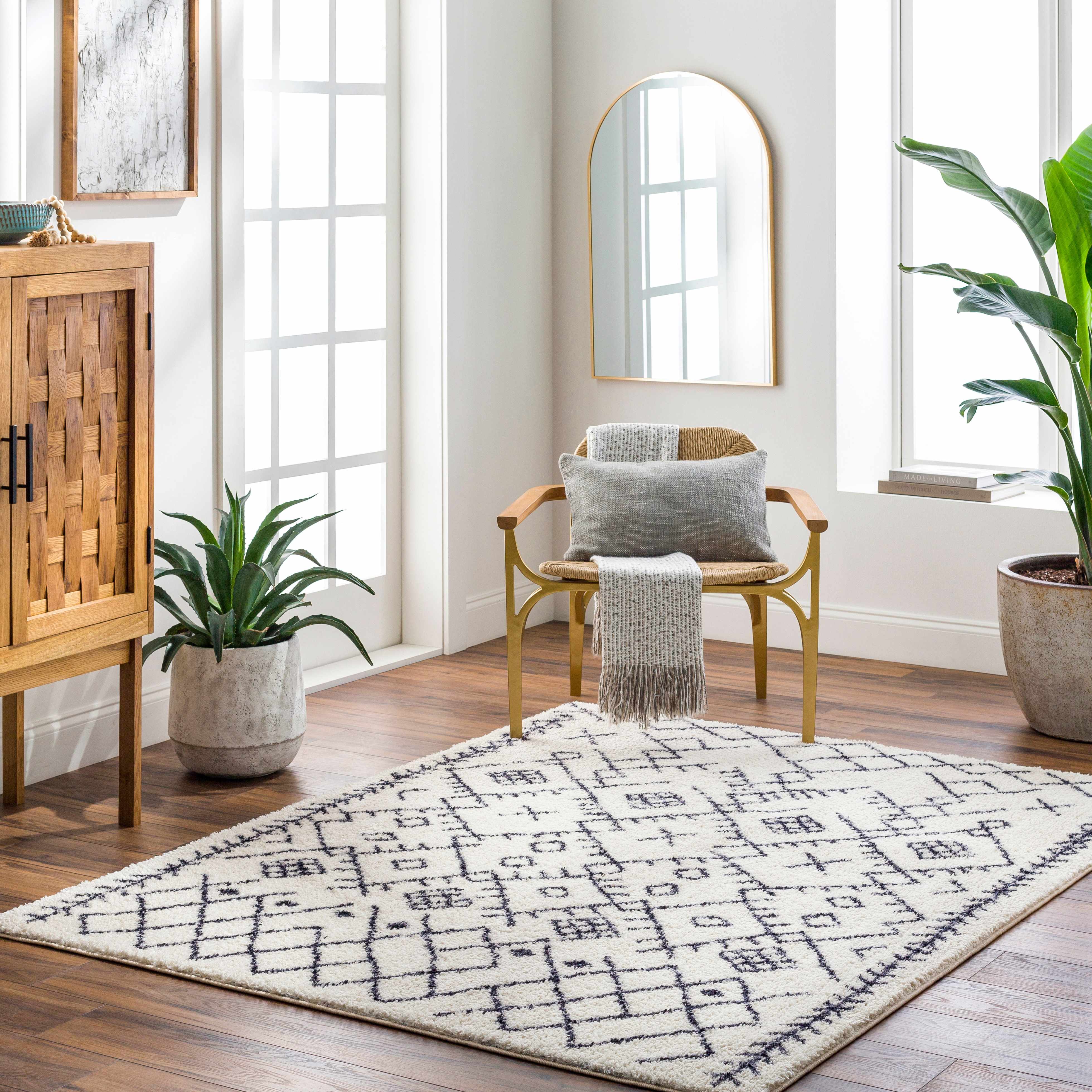Elyes Beige Washable Area Rug - Clearance - Image 4