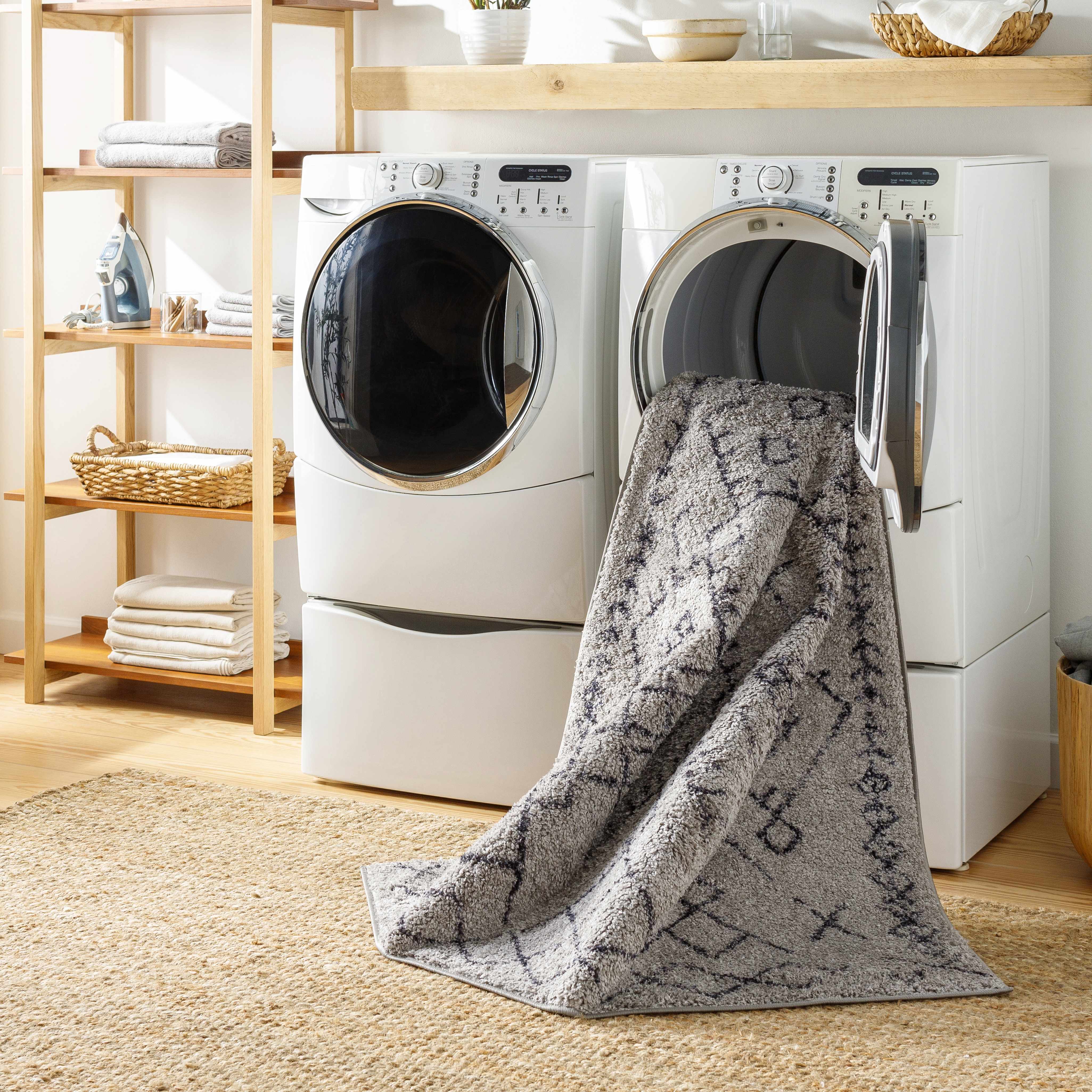Elyes Gray Washable Area Rug - Clearance - Image 8