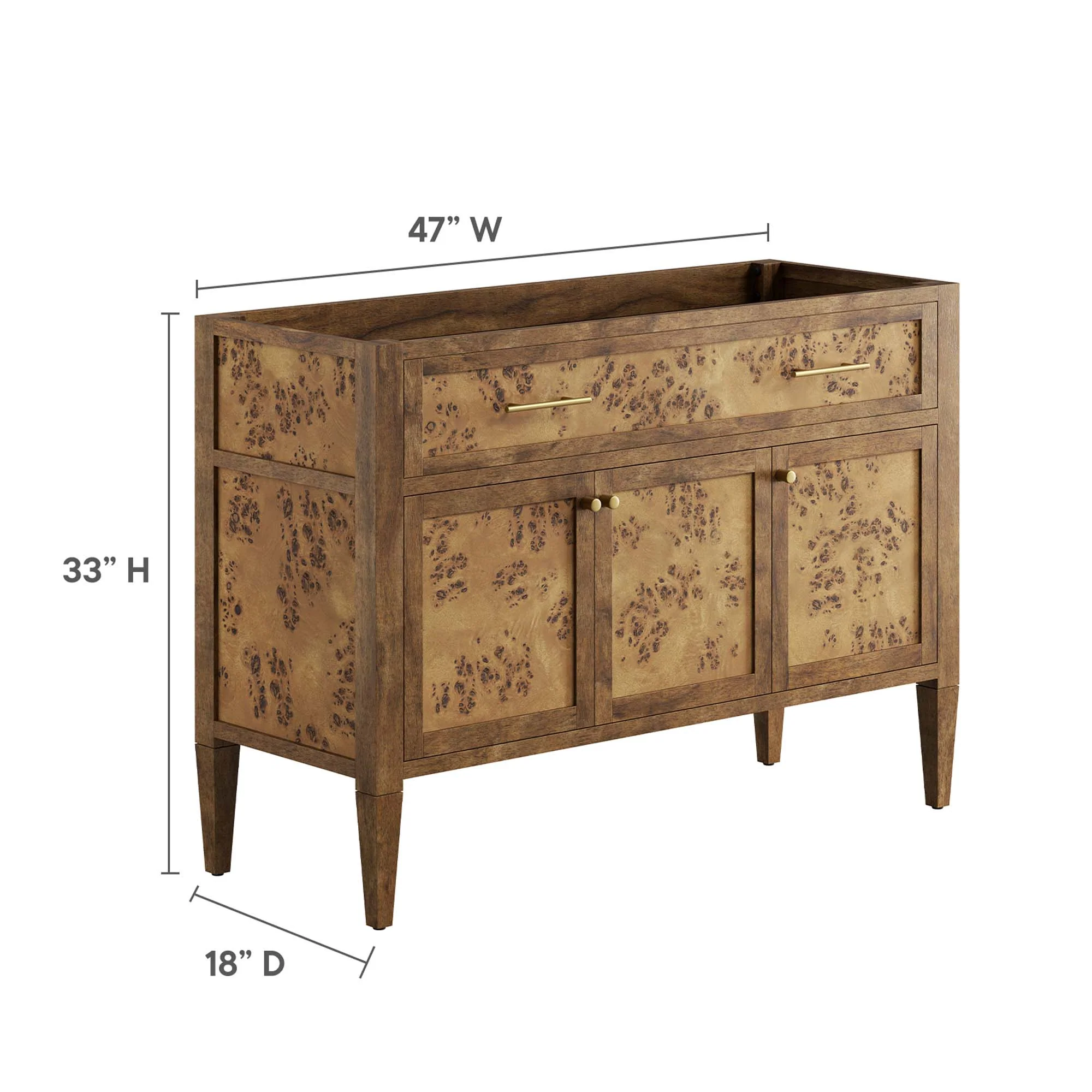 Elysian 48" Wood Bathroom Vanity Cabinet (Sink Basin Not Included) by Modway - Image 4
