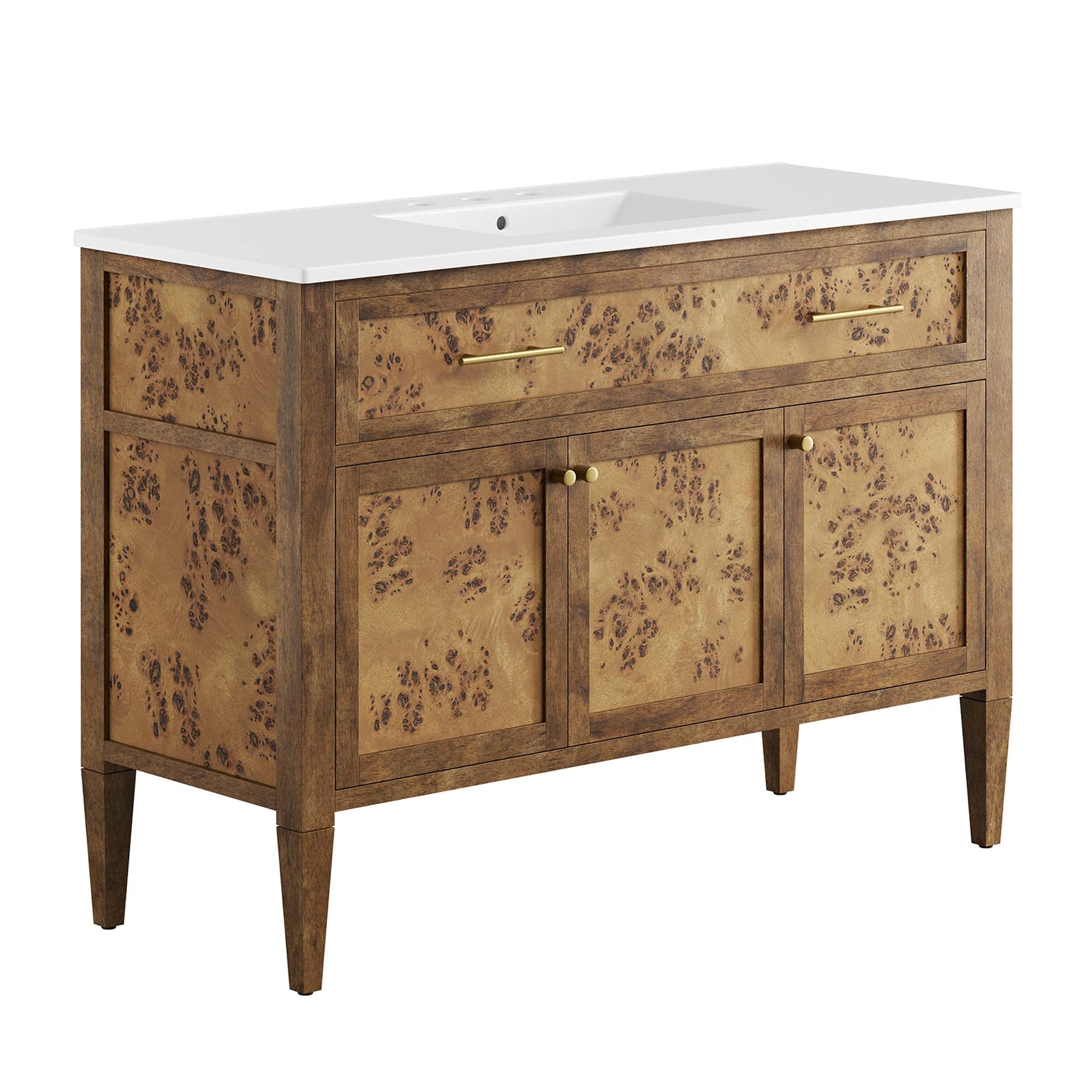 Elysian 48" Wood Single Sink Bathroom Vanity by Modway