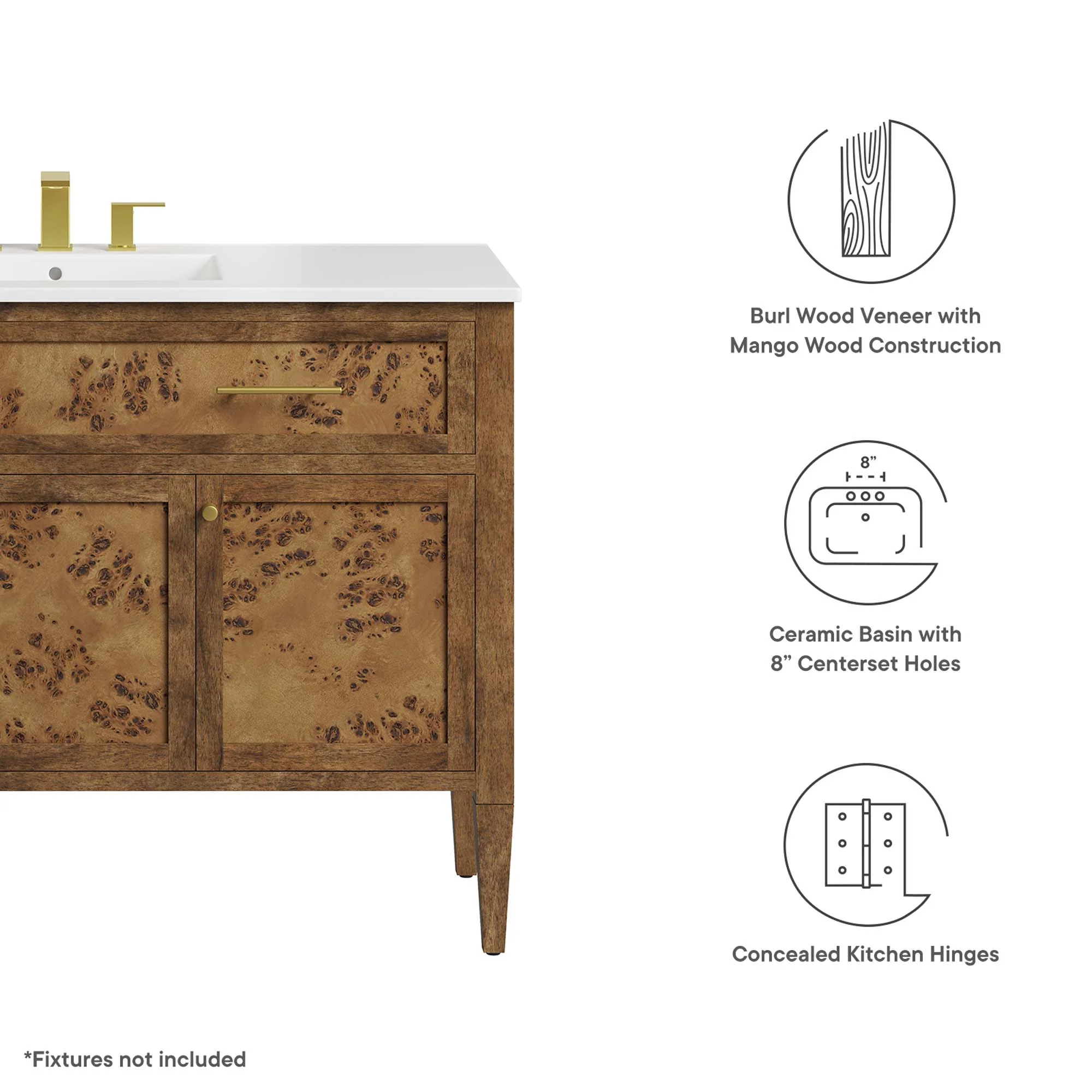 Elysian 48" Wood Single Sink Bathroom Vanity by Modway - Image 2