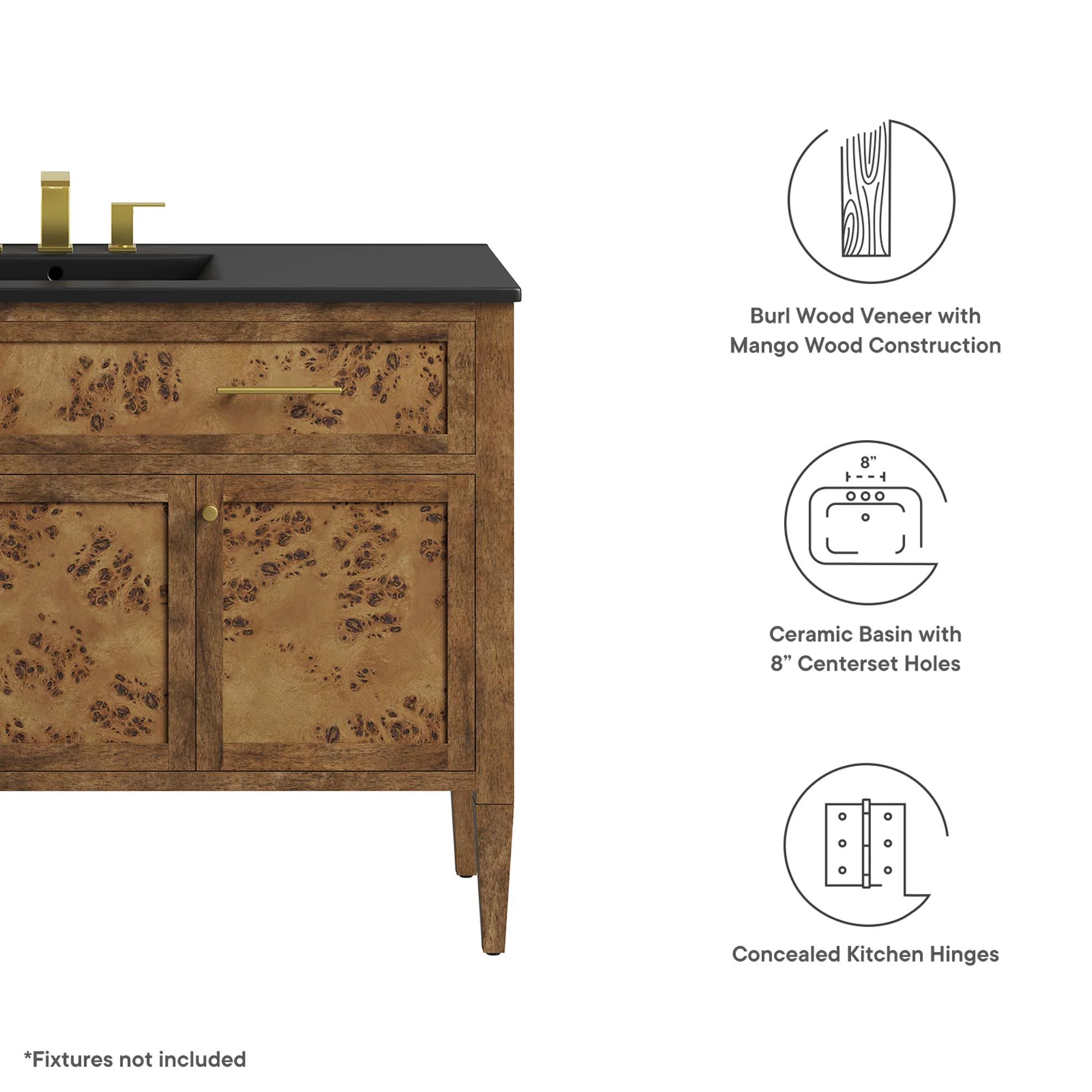 Elysian 48" Wood Single Sink Bathroom Vanity by Modway - Image 2