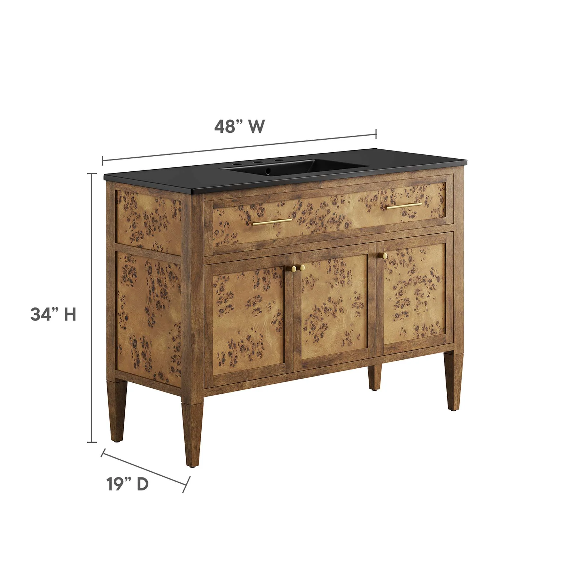 Elysian 48" Wood Single Sink Bathroom Vanity by Modway - Image 4