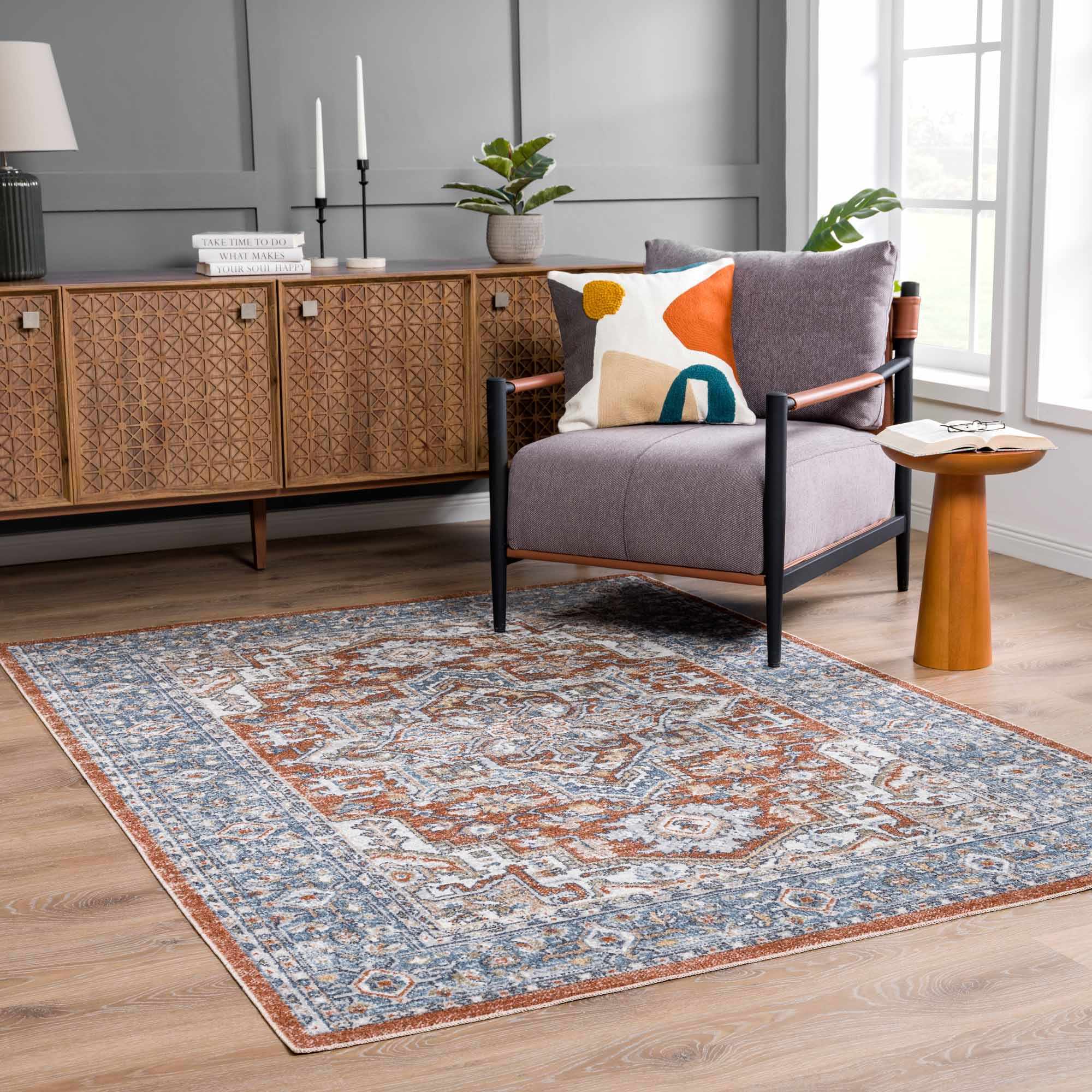 Ember Washable Area Rug - Clearance - Image 2