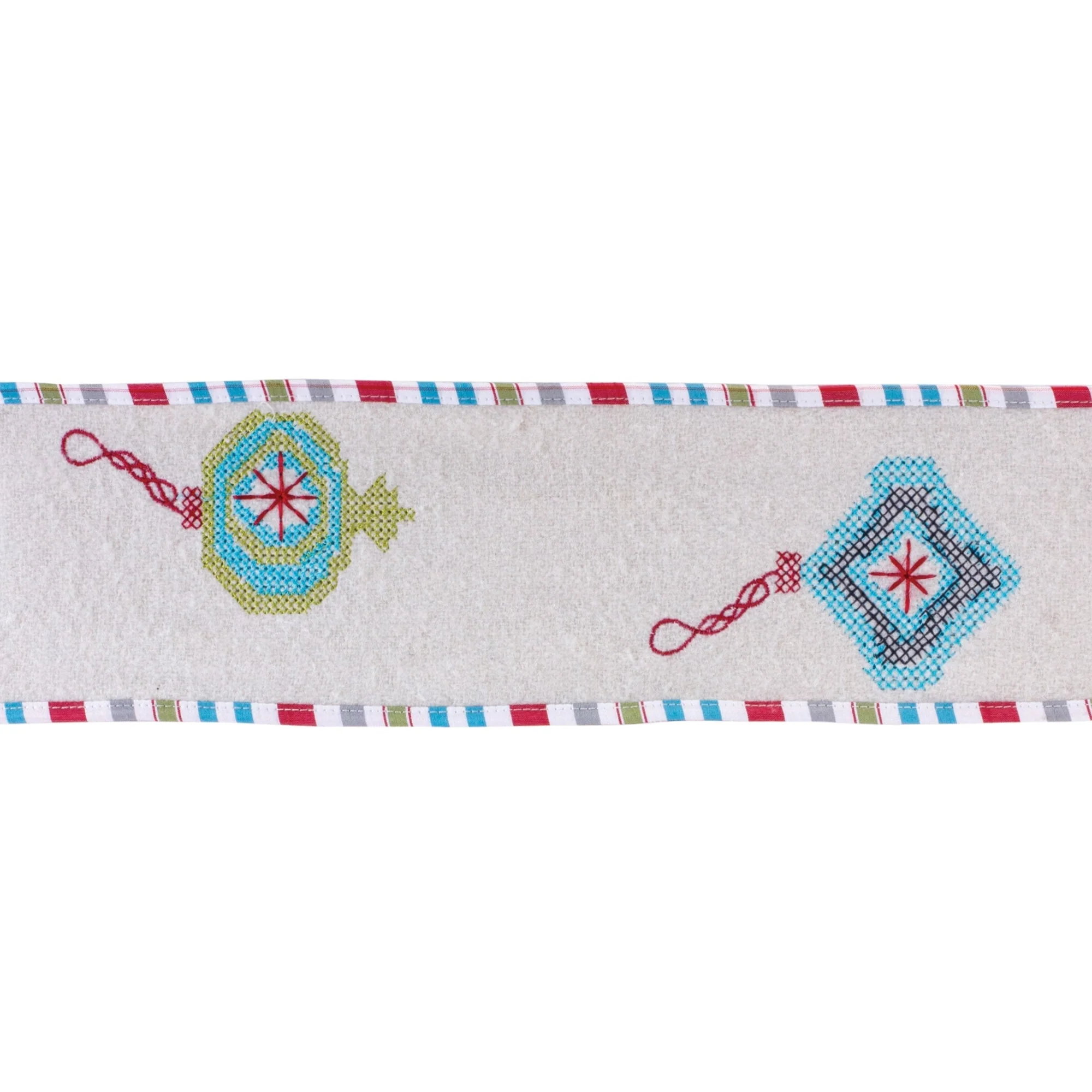 Ornament Holiday Ribbon 4" x 5 yds.