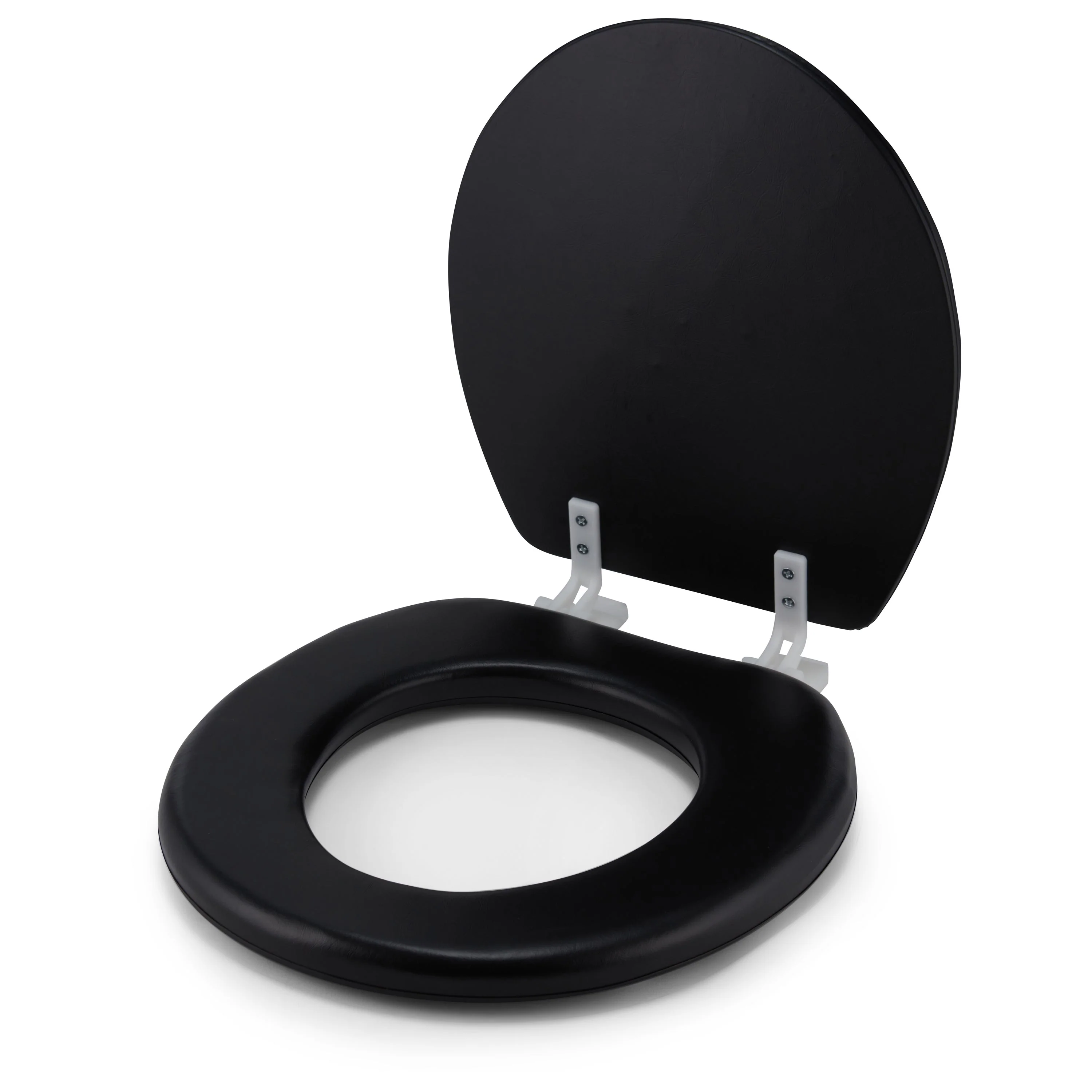 Embroidered Padded Soft Round Toilet Seat With Easy Clean & Change Hinge - Image 11