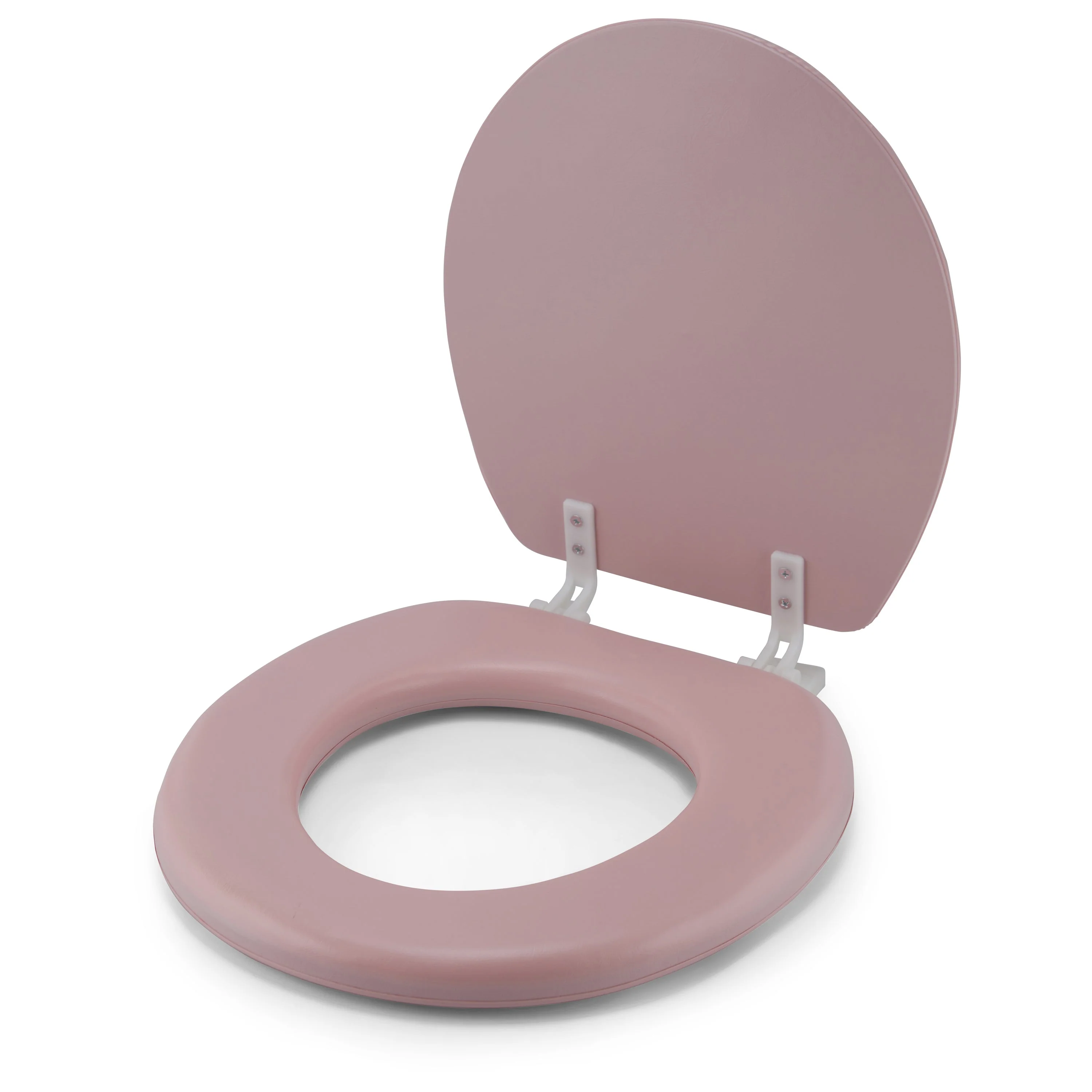 Embroidered Padded Soft Round Toilet Seat With Easy Clean & Change Hinge - Image 15